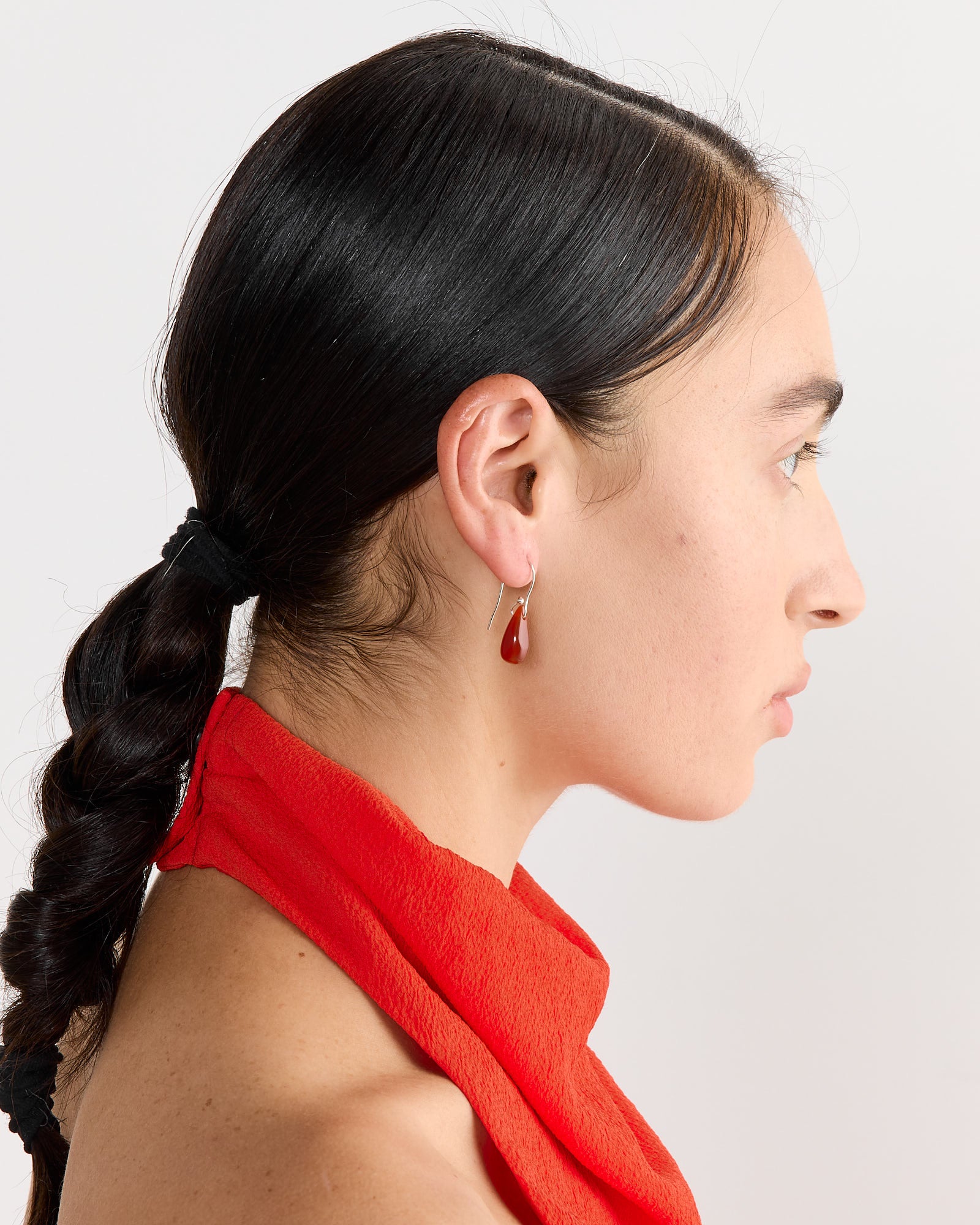 Droplet Earrings in Carnelian - Image 2