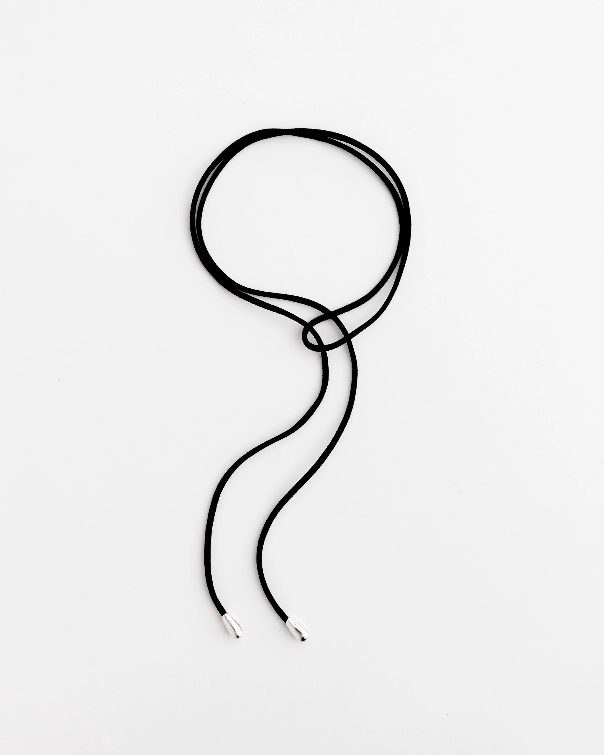 Elegant Shoelace Black Choker