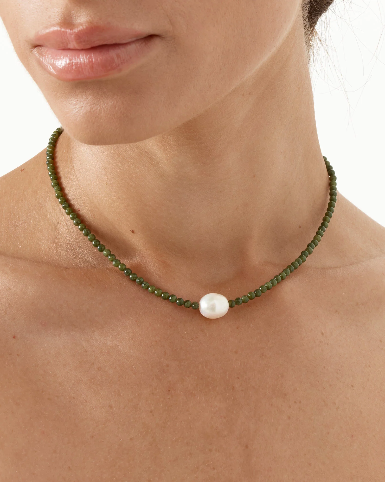 Mermaid Choker in Jade - Image 4