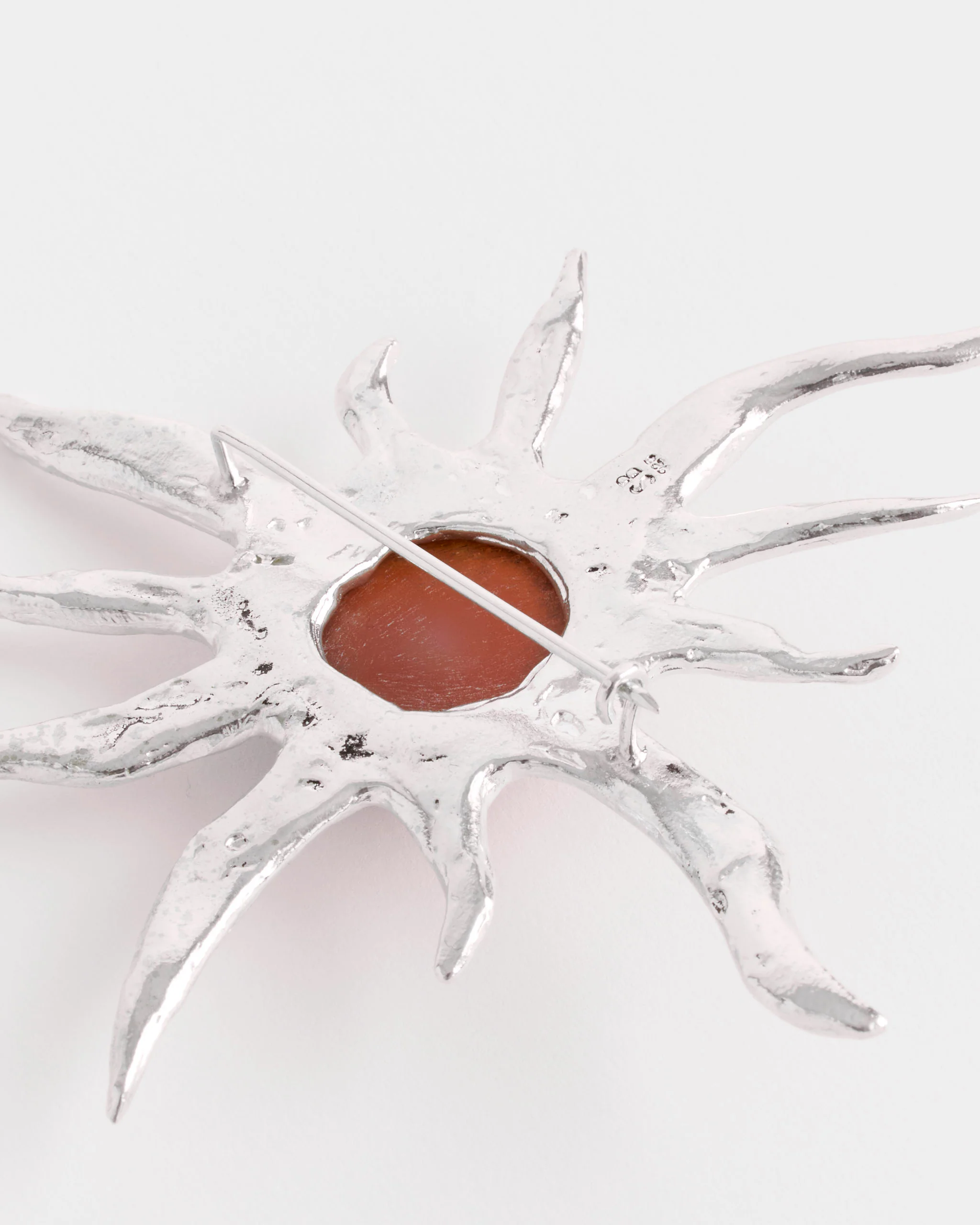 Ra Brooch in SS/Carnelian - Image 4