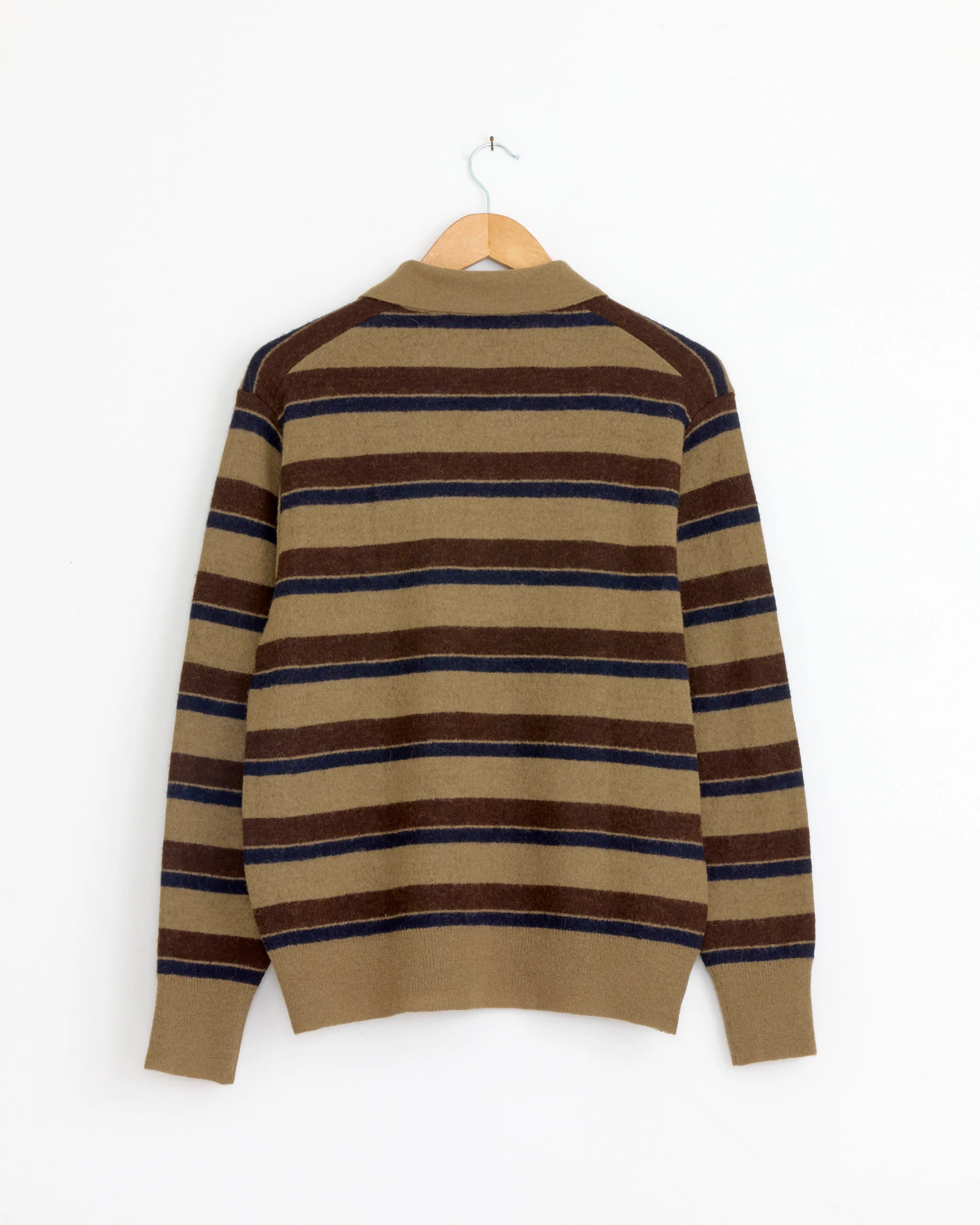 Striped 1483 Sweater in Brown Navy Mix - Image 2