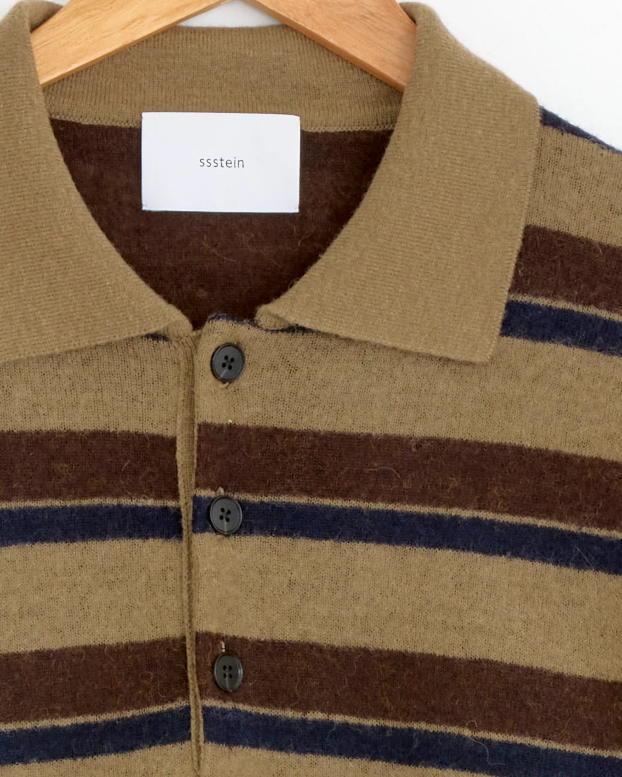 Striped 1483 Sweater in Brown Navy Mix - Image 3