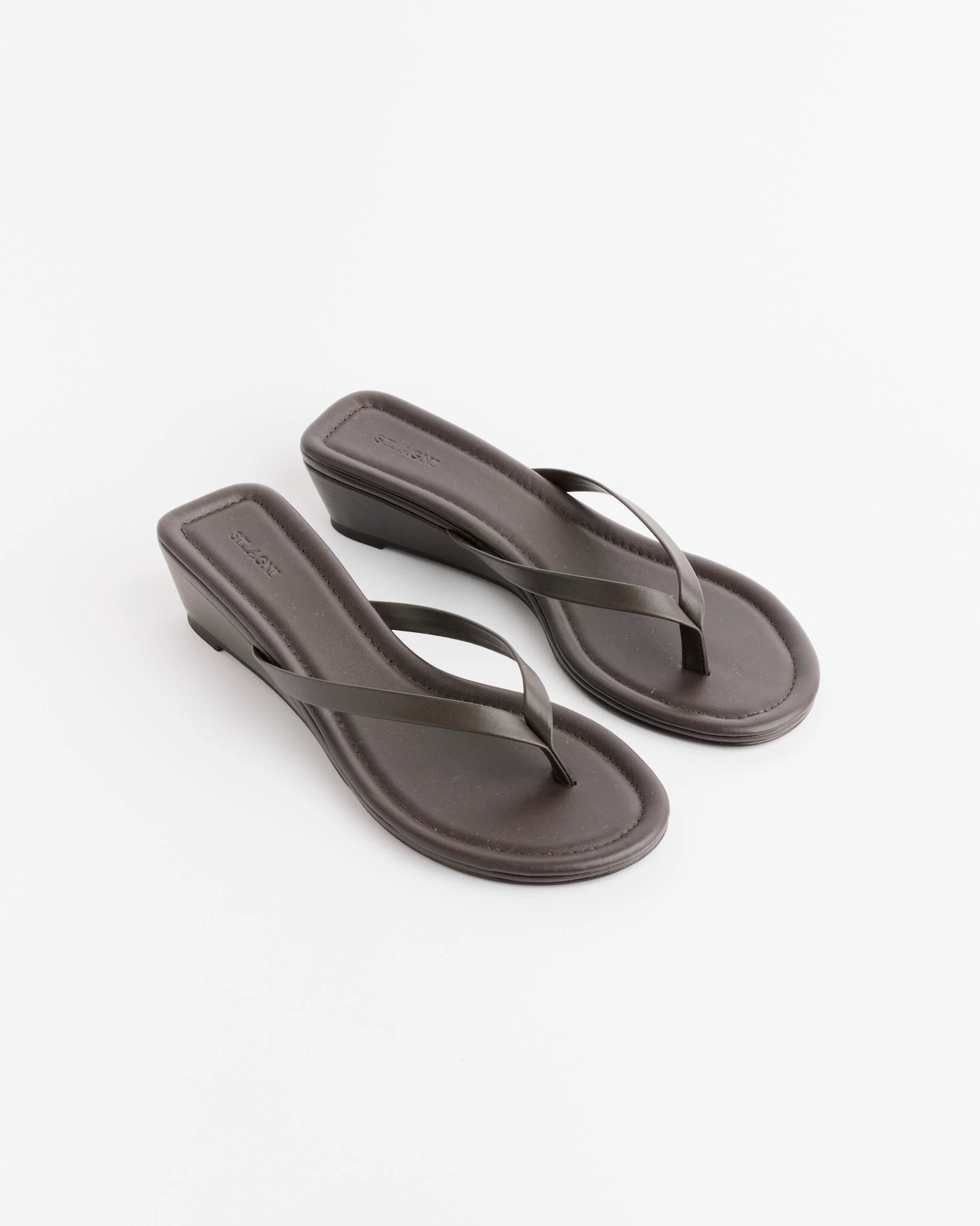 Thong Wedge in Coffee - Image 2