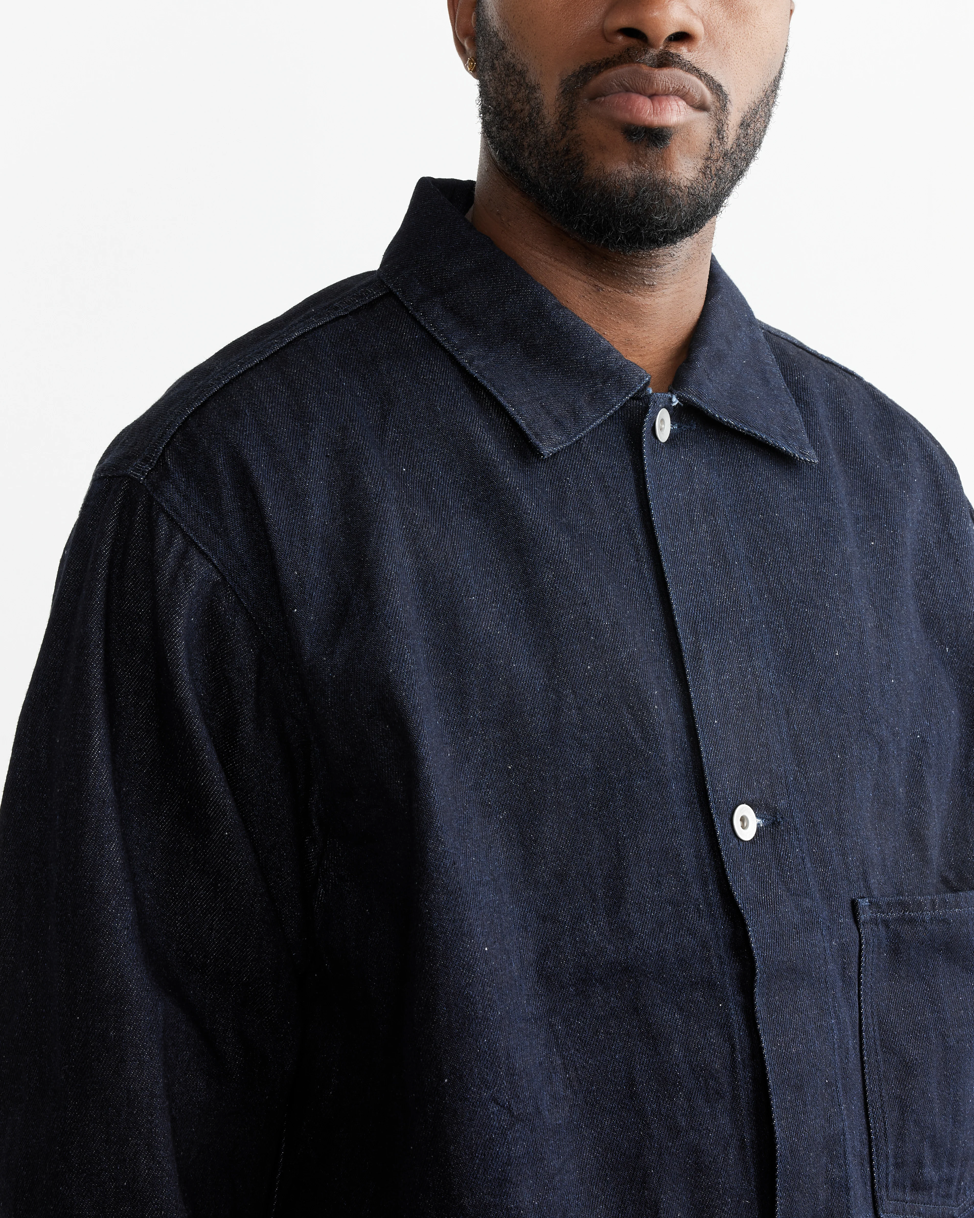 12oz Denim Jacket in Navy - Image 3