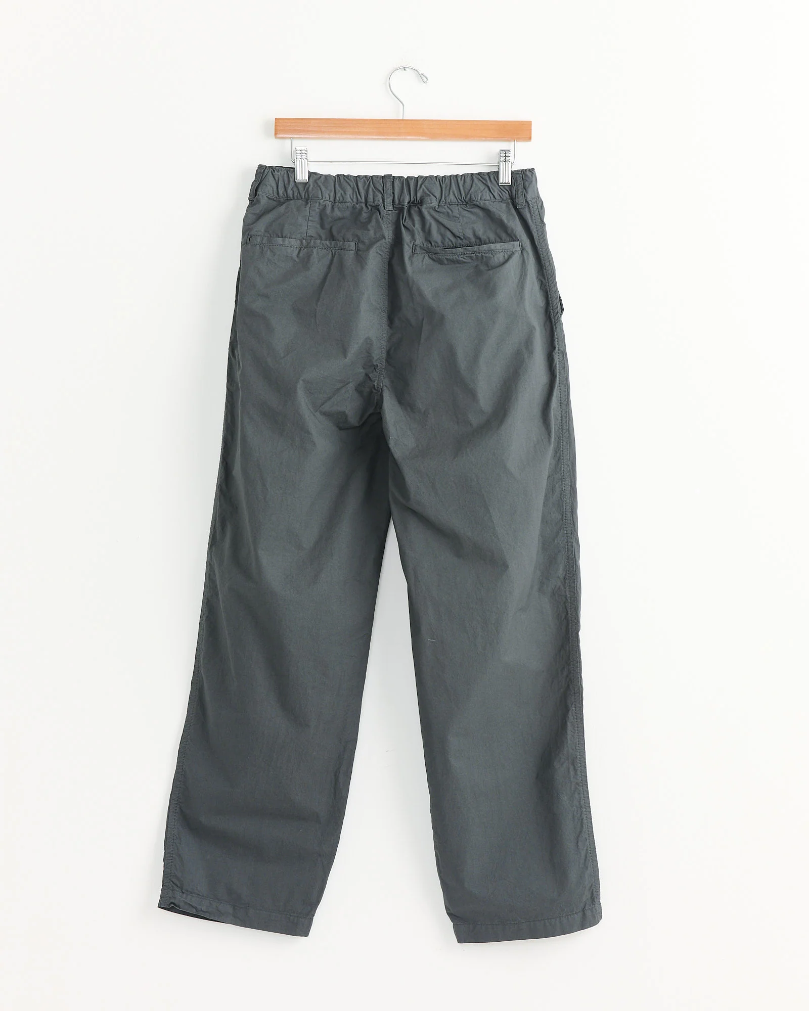 Garment Dye 2 Tuck Pant in Green Charcoal - Image 3