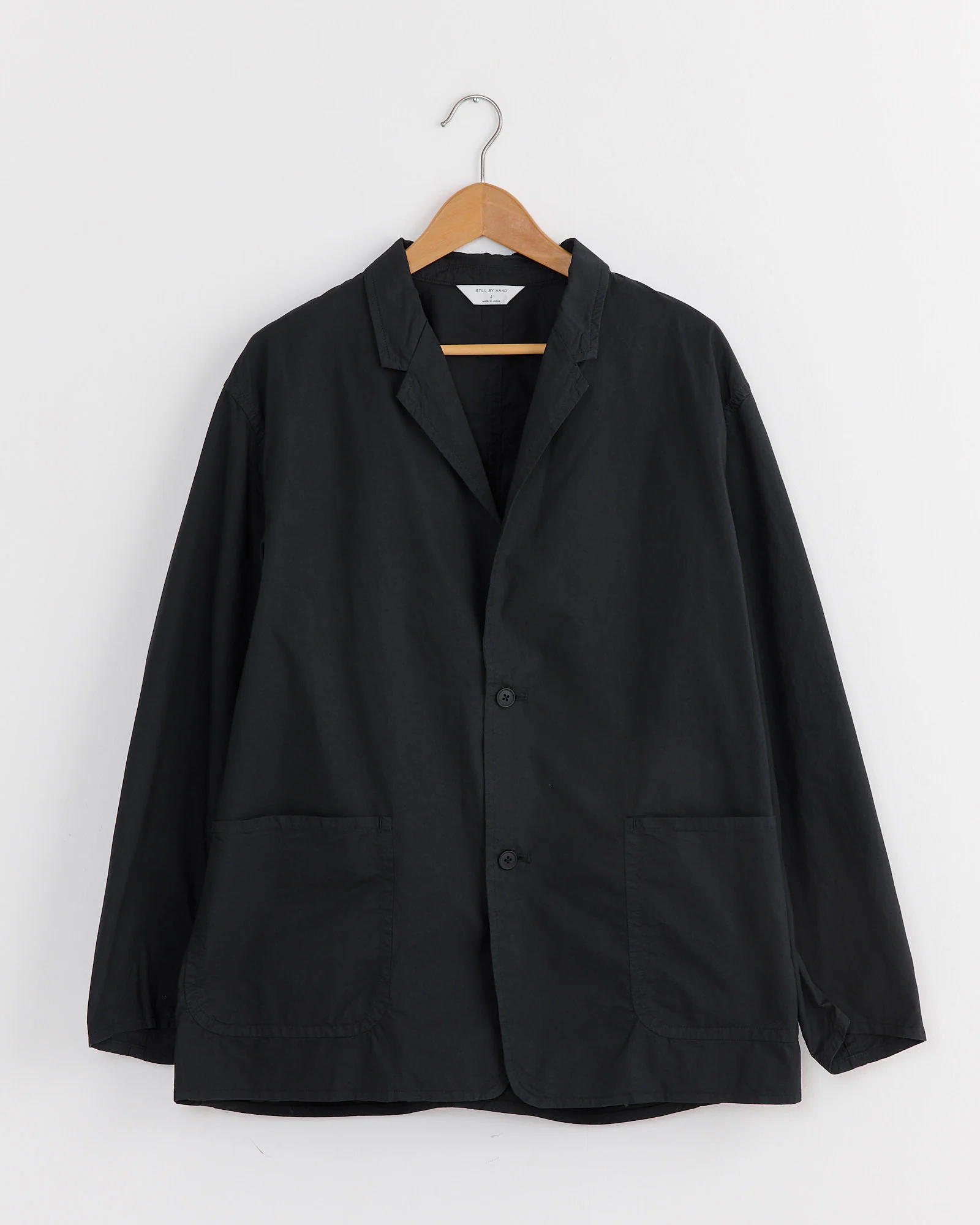 Garment Dye 2B Jacket in Ink Black