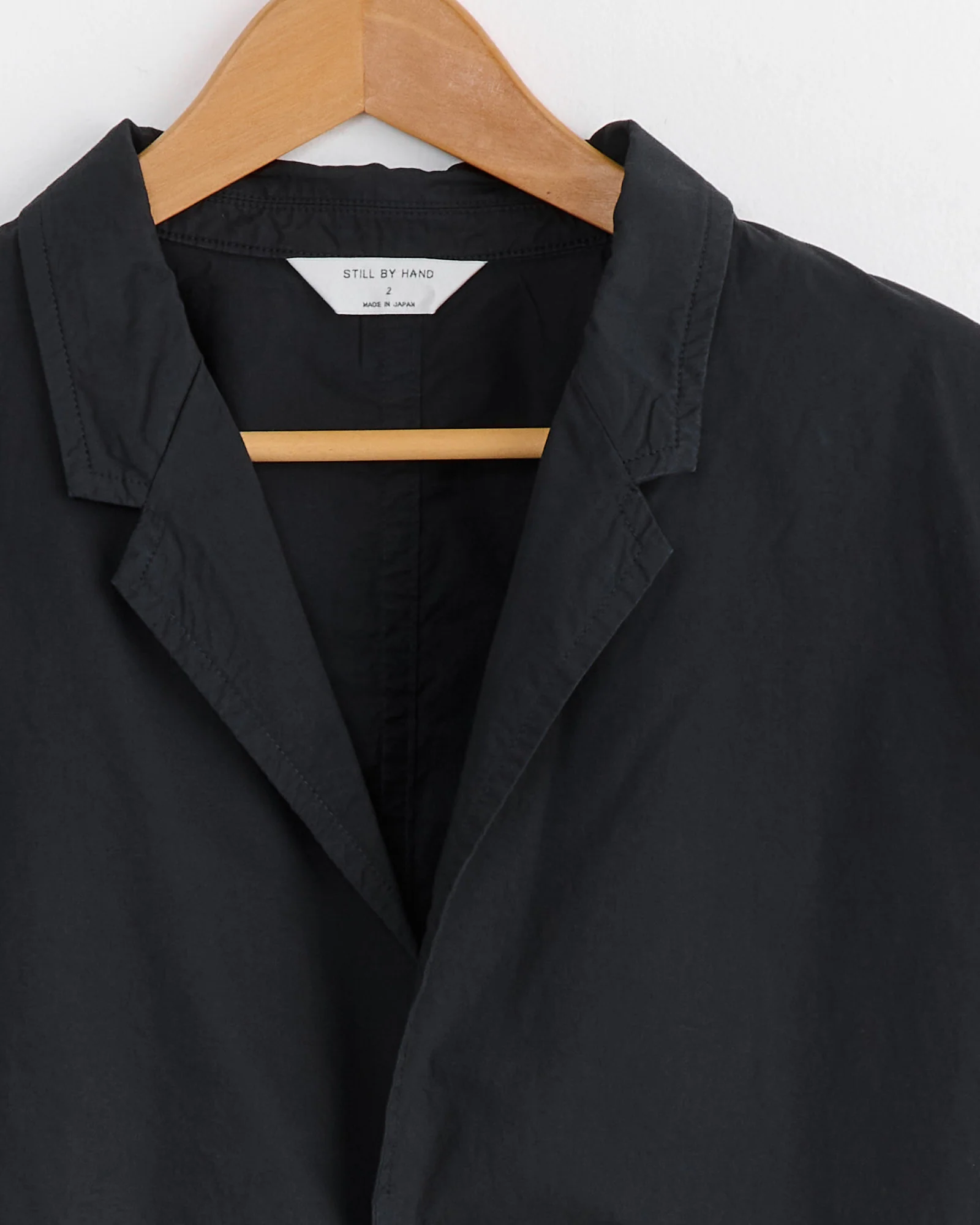 Garment Dye 2B Jacket in Ink Black - Image 2