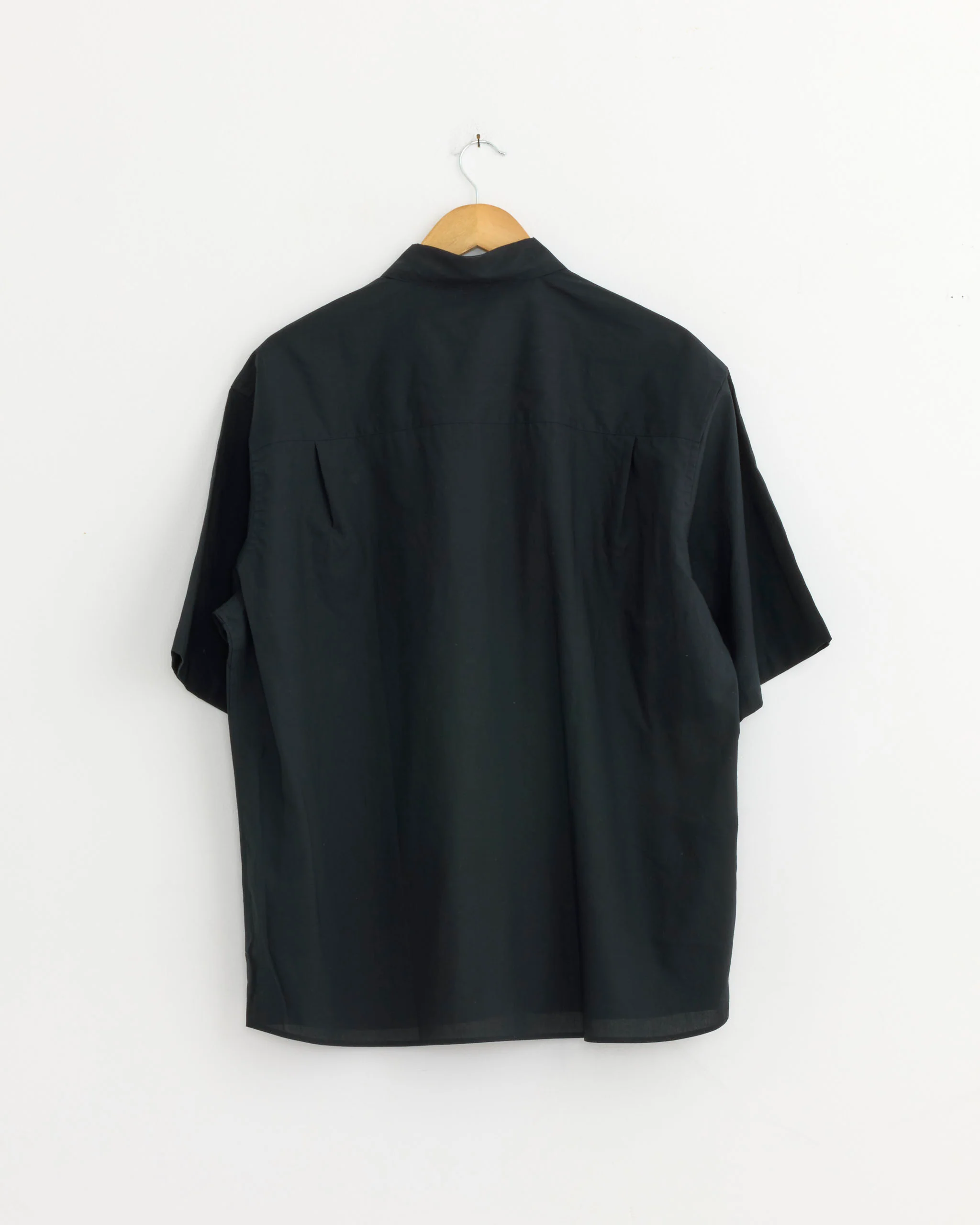 Half Sleeve Cotton Shirt in Navy - Image 3