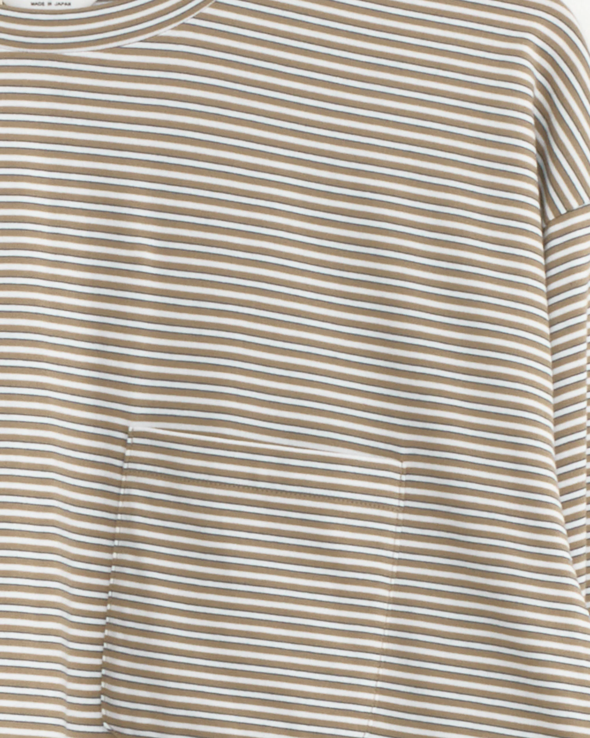 Striped T-Shirt in Beige/White - Image 2