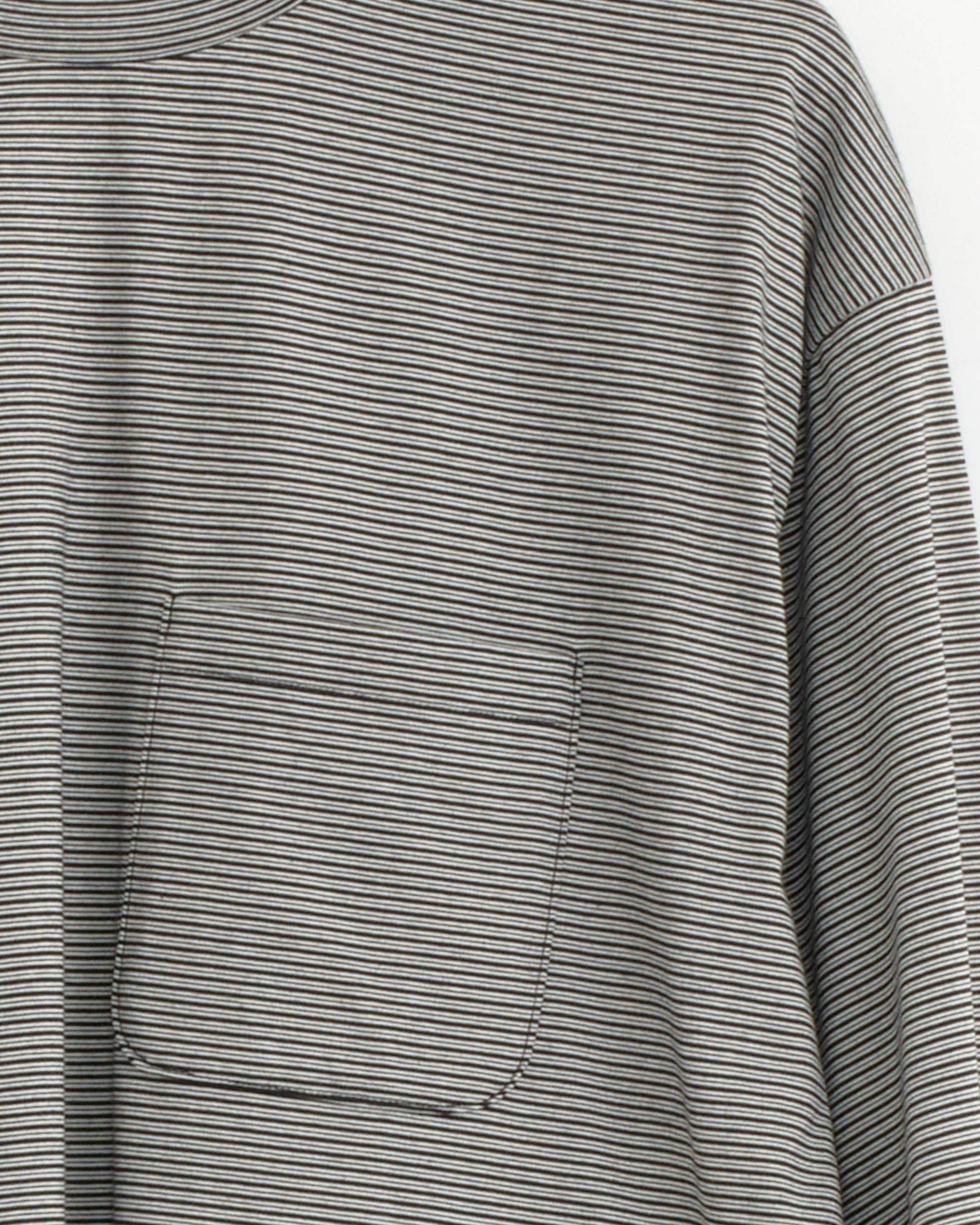 Striped T-Shirt in Grey/Black - Image 2
