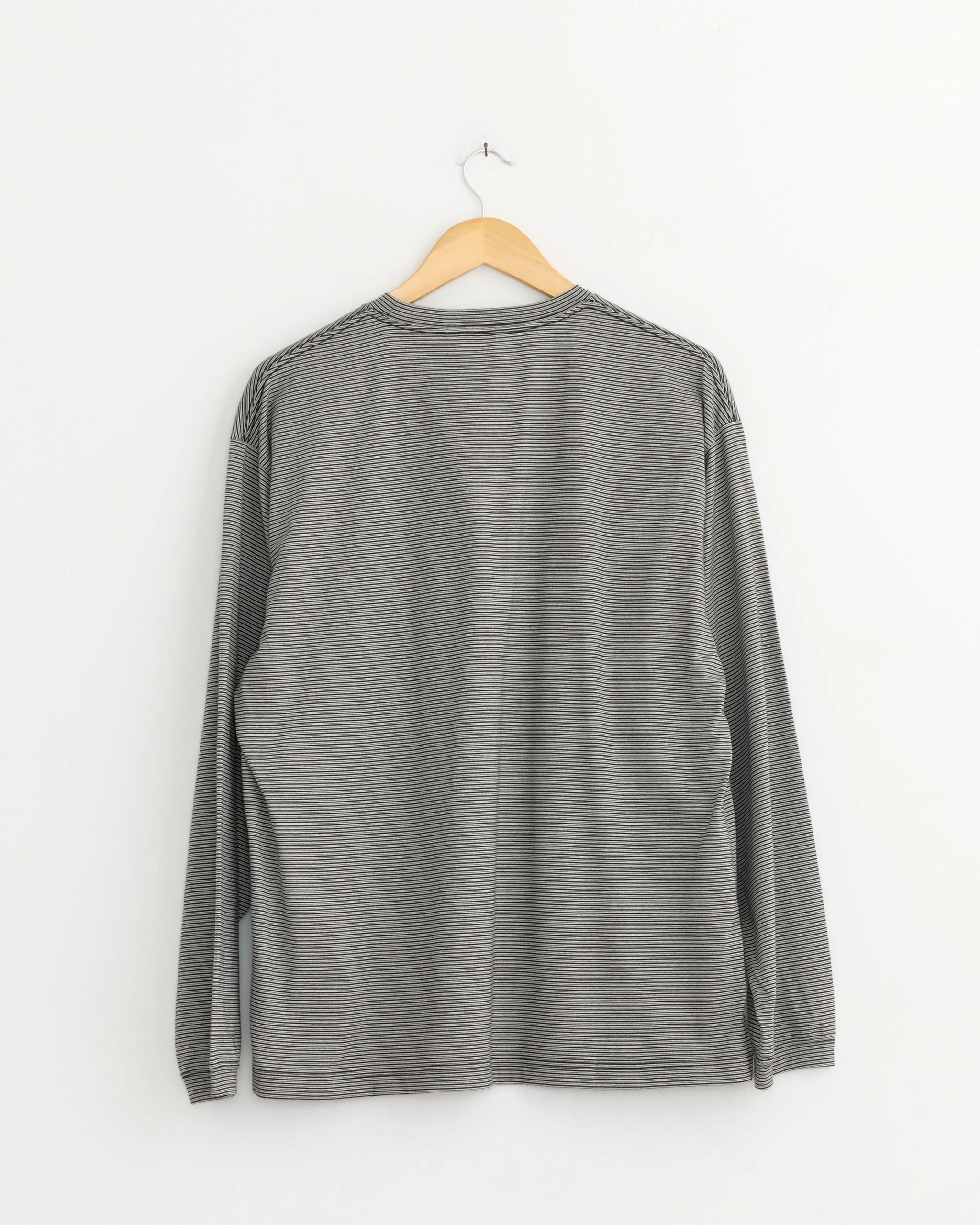 Striped T-Shirt in Grey/Black - Image 3