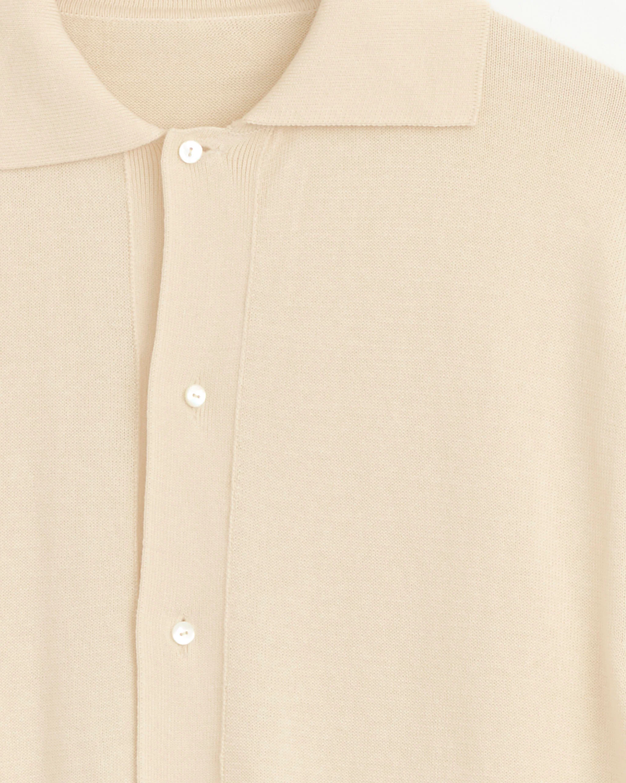Knit Shirt in Ivory - Image 2