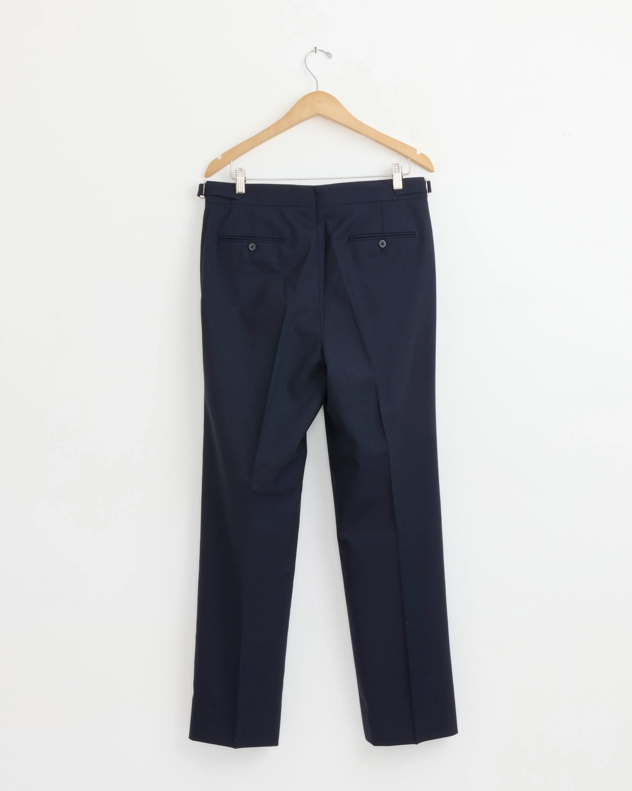 Single Pleat Trouser in Navy - Image 3