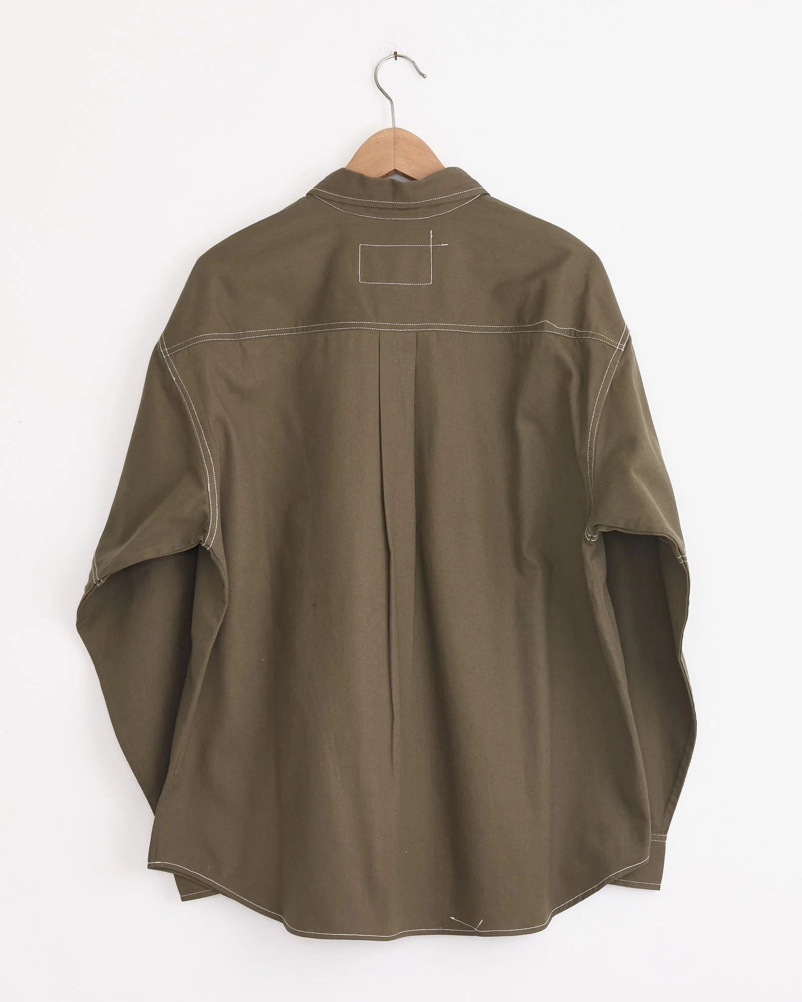 Harvest Shirt in Khaki Wonky Wear - Image 3