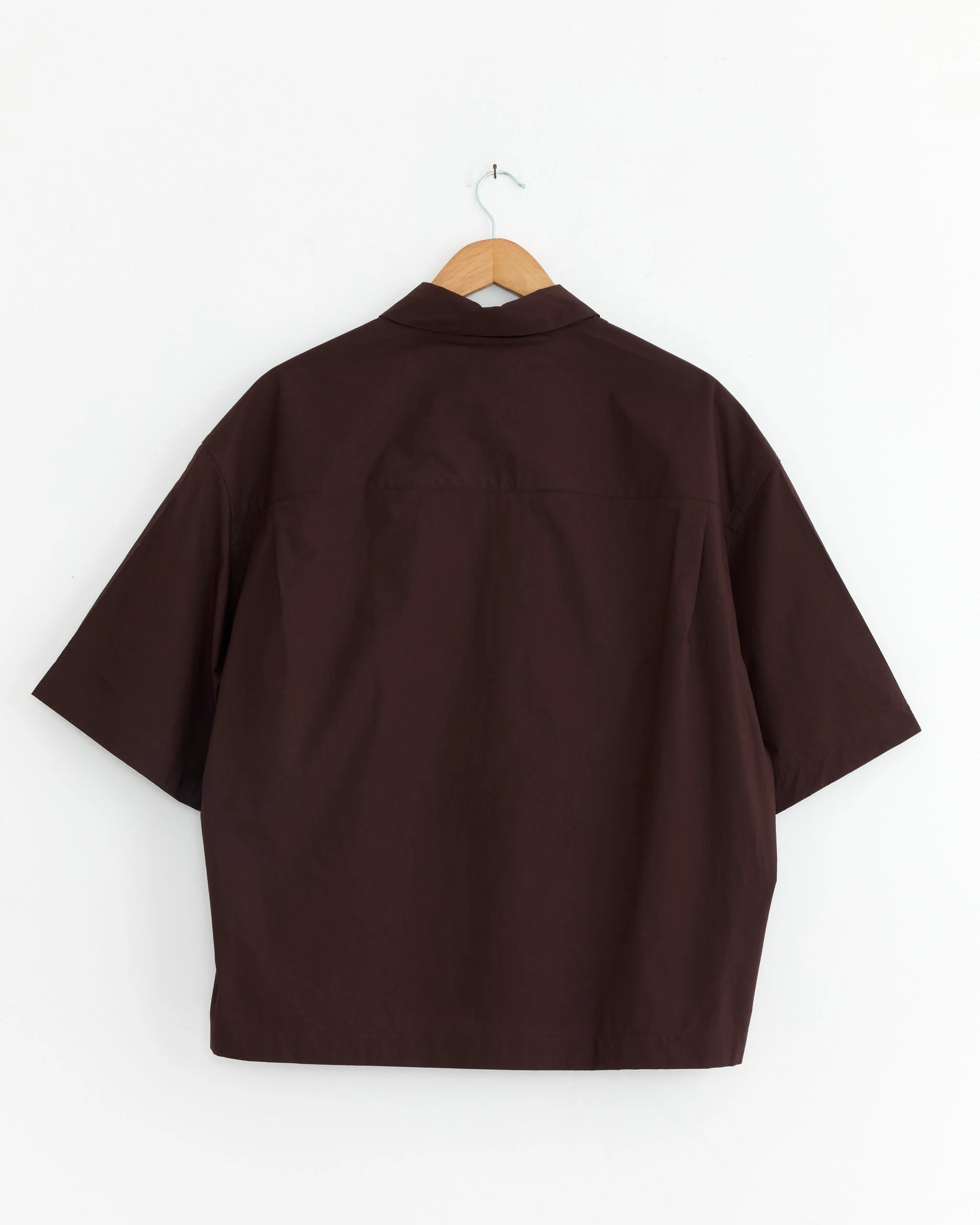 Short Sleeve Boxy Shirt in Cocoa - Image 3