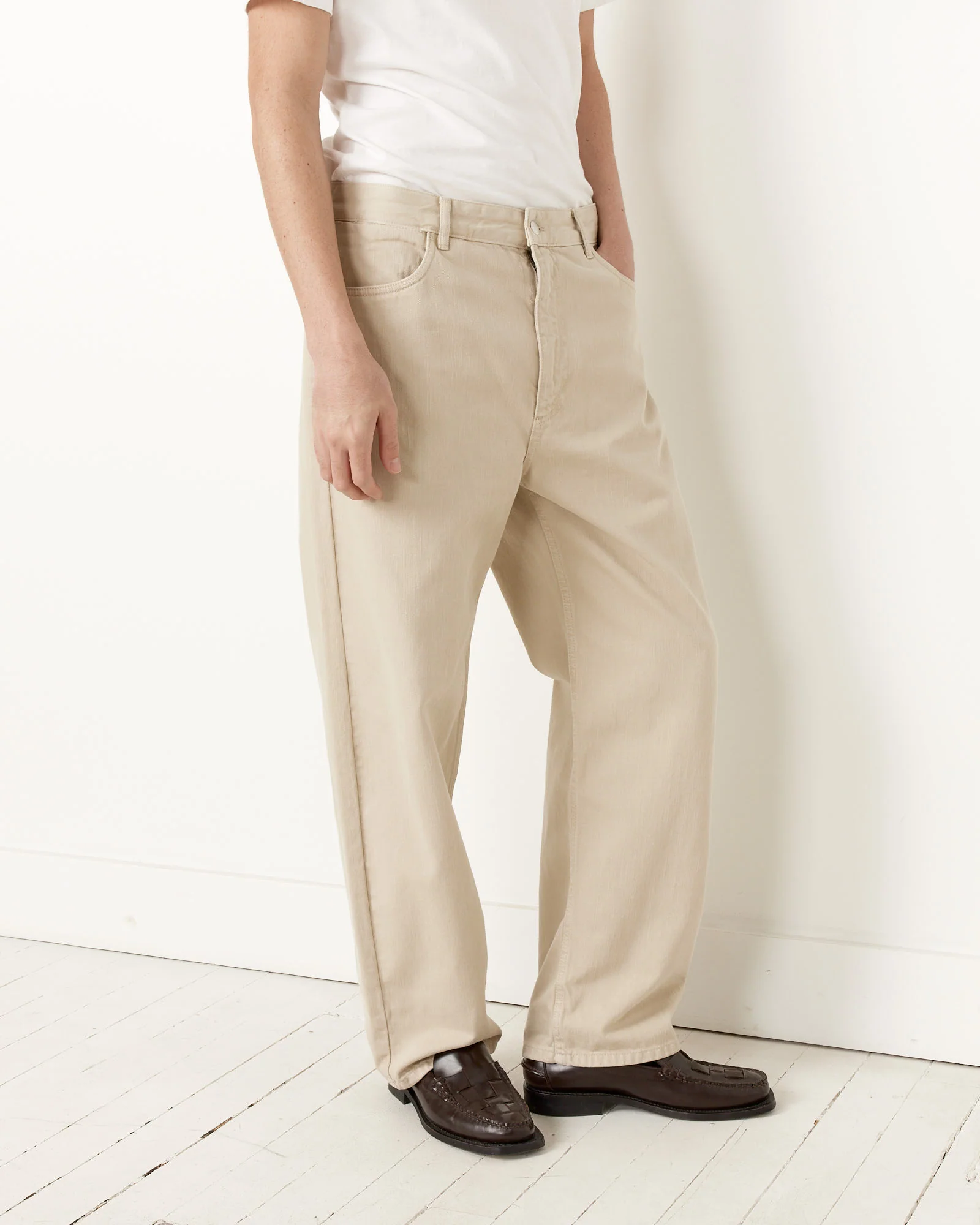 Reed Denim Pant in Dove - Image 4