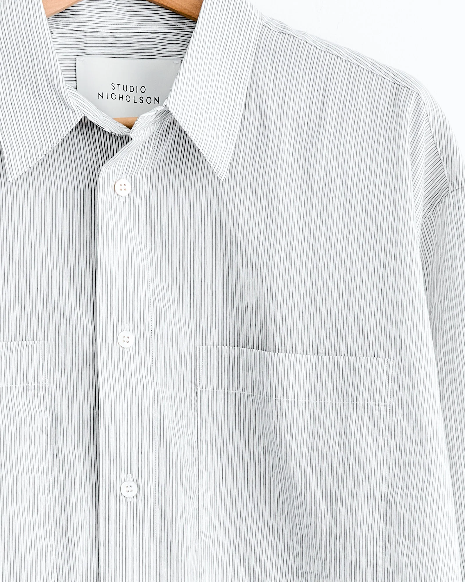Salin Shirt in Chalk Stripe - Image 2
