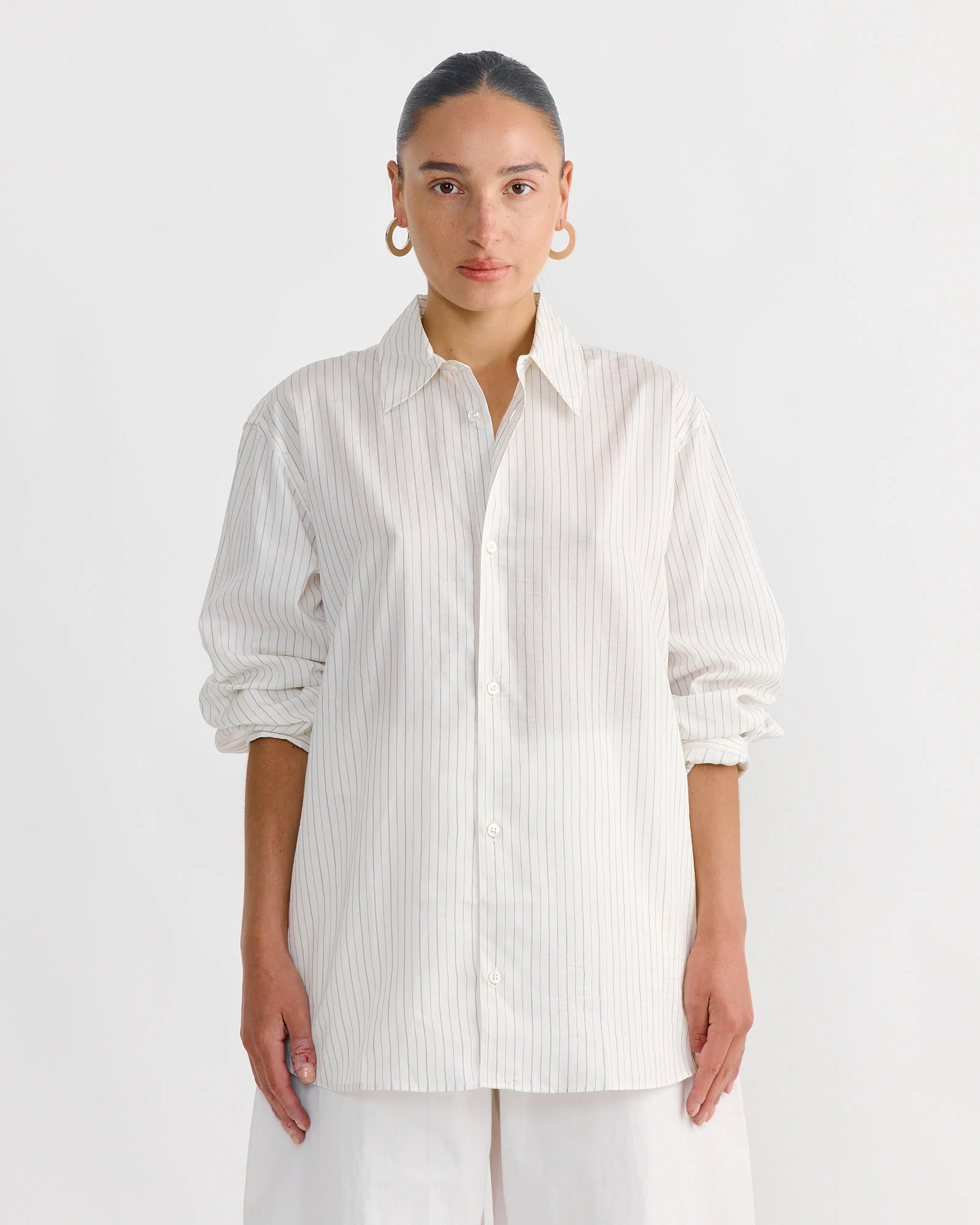View Shirt in Ecru/Black
