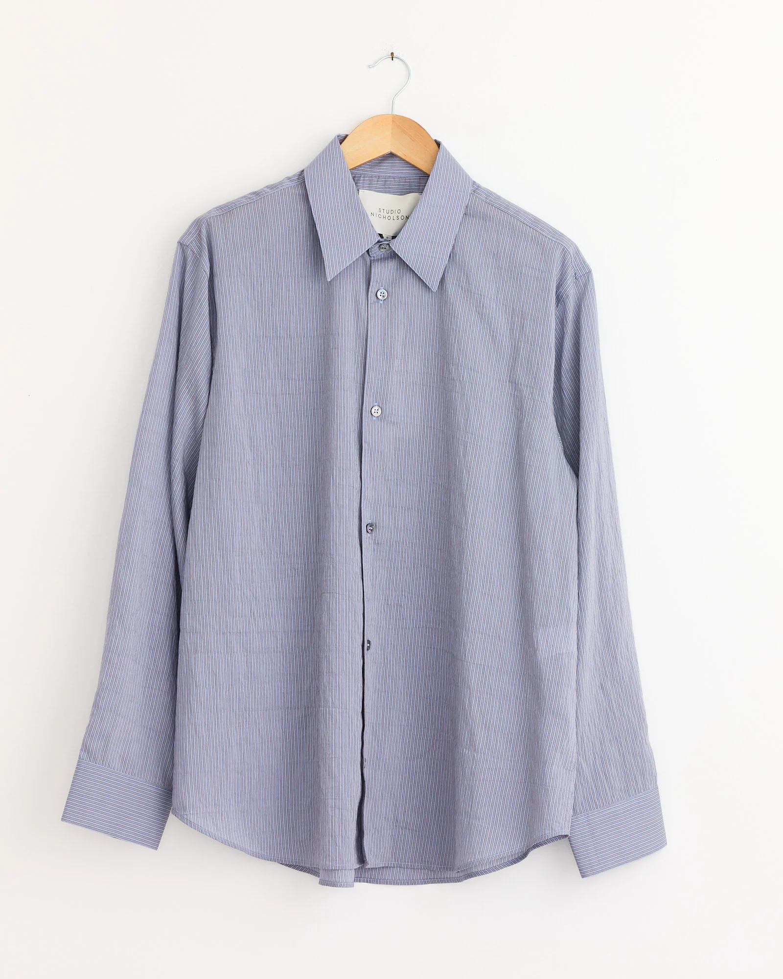 View Shirt in Lilac Stripe