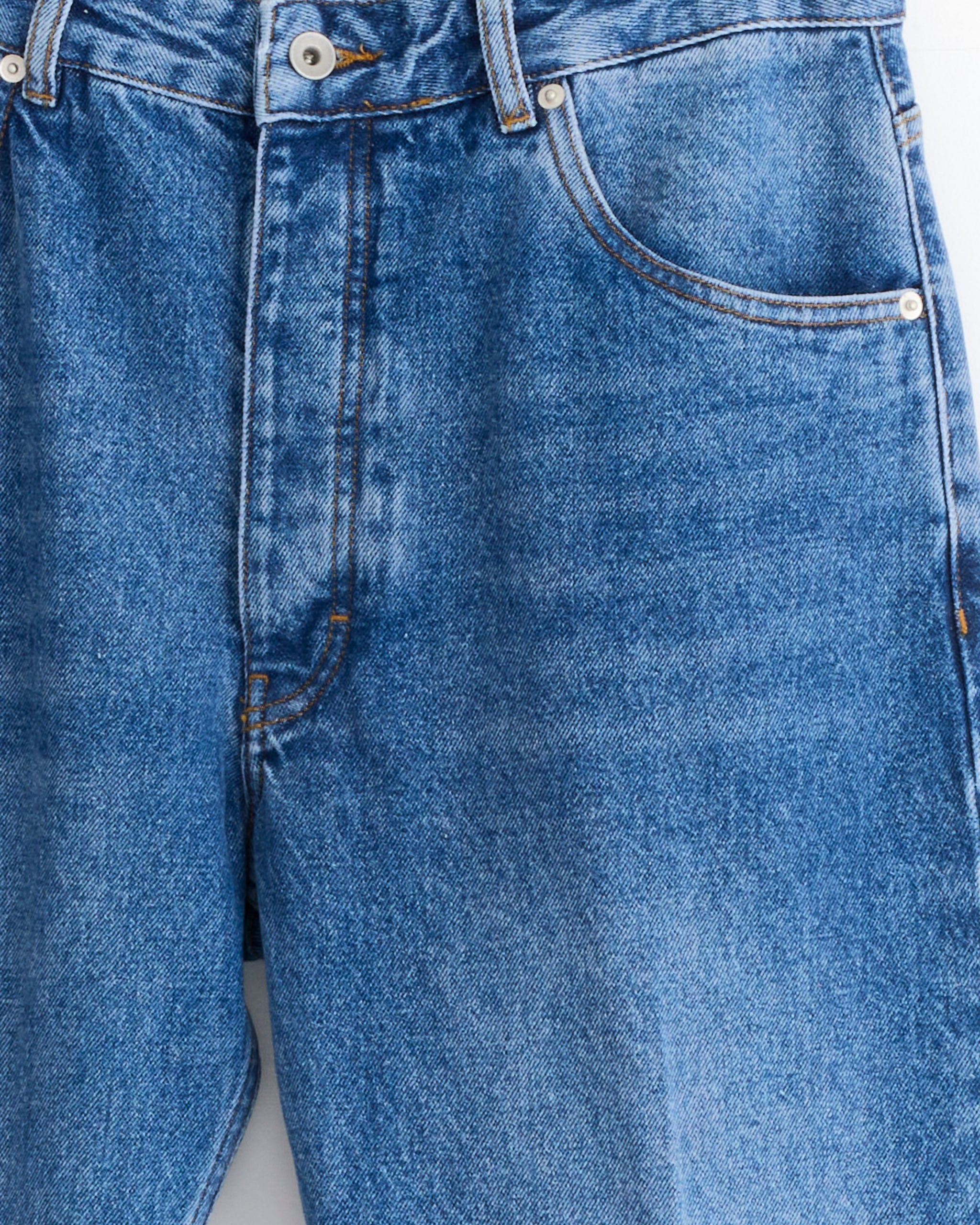 Studio Nicholson x Aaron Levine Windslow Jean in Indigo Cowboy Crease - Image 2