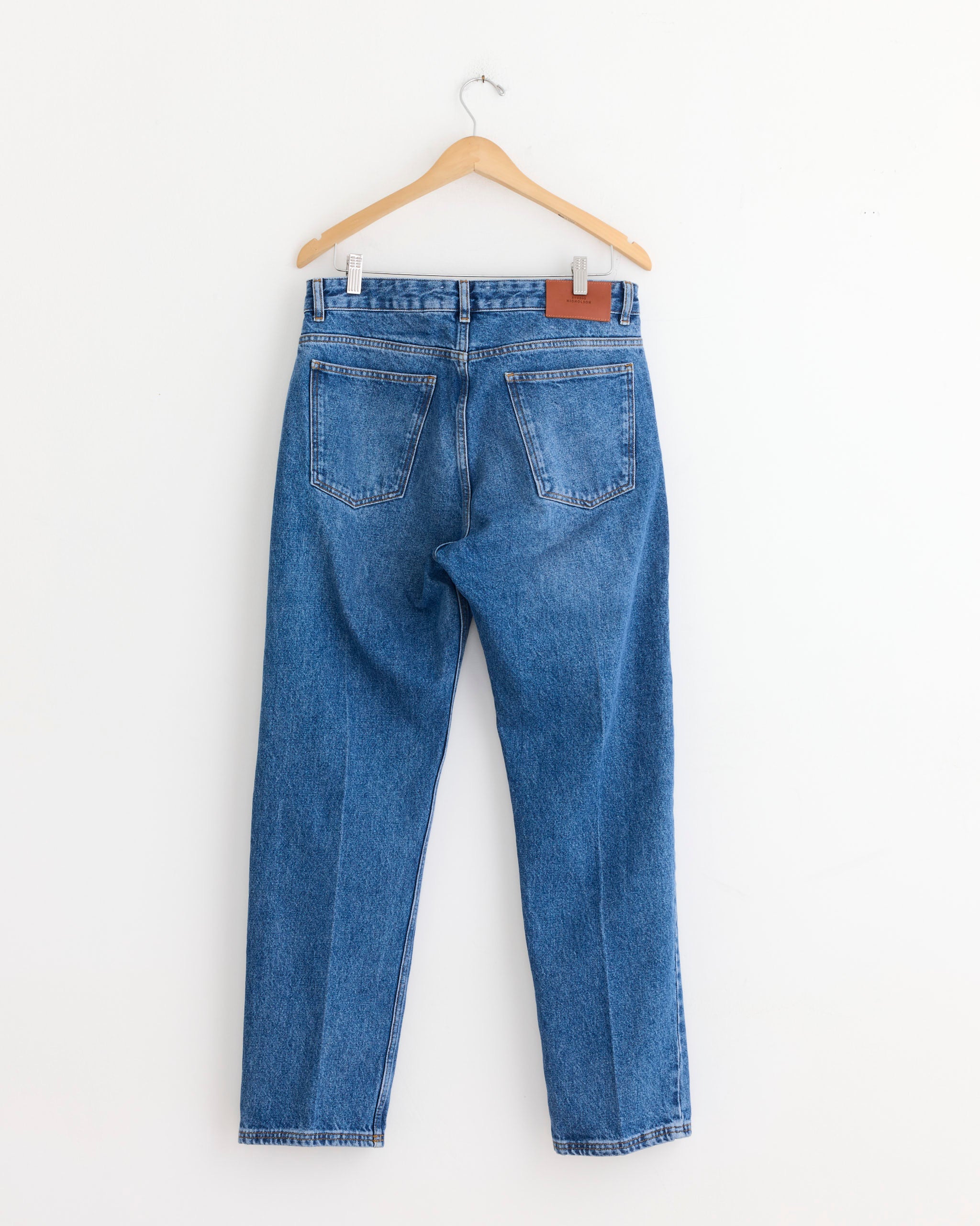 Studio Nicholson x Aaron Levine Windslow Jean in Indigo Cowboy Crease - Image 3