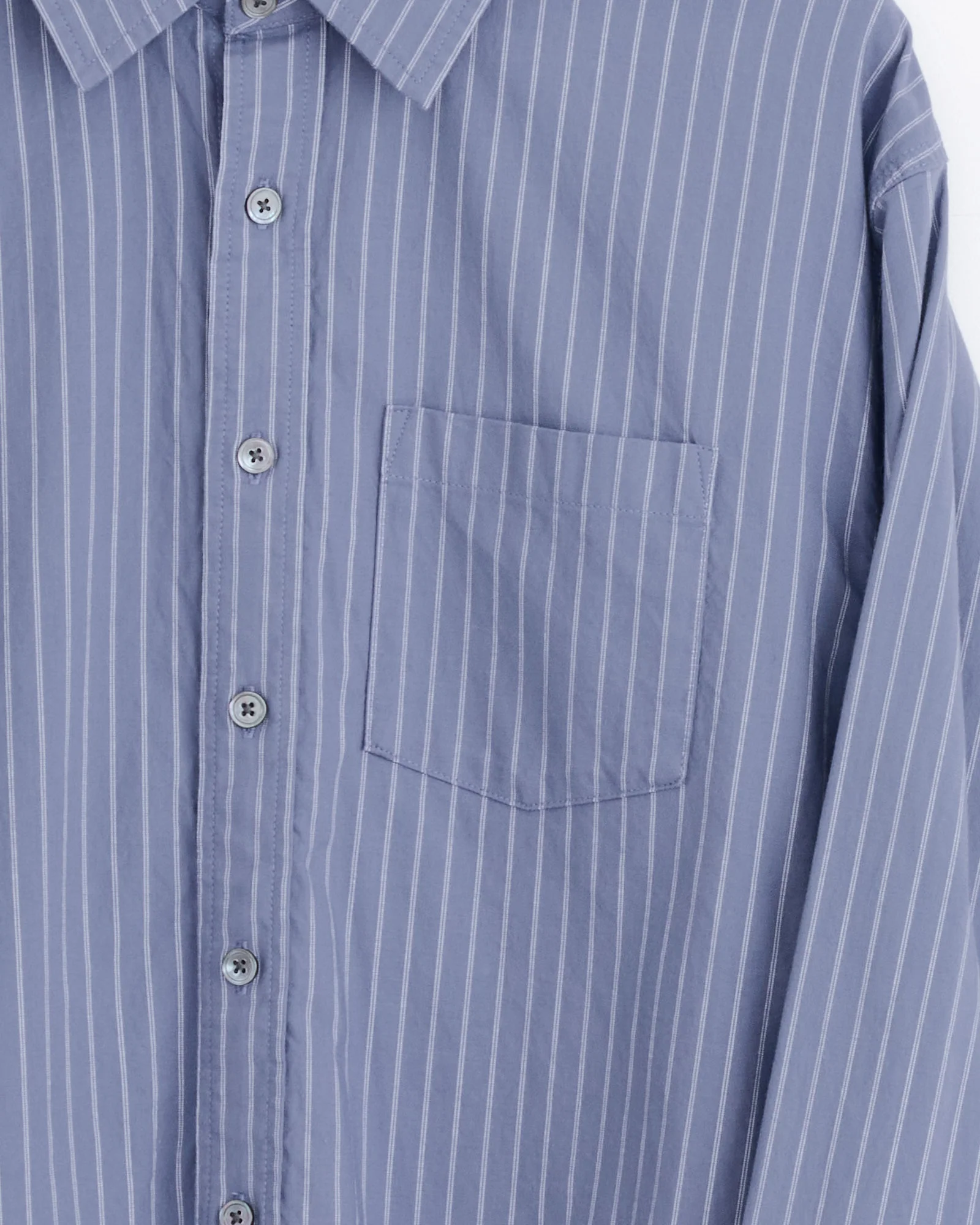 Oxford Shirt in Blue Stripe - Image 2