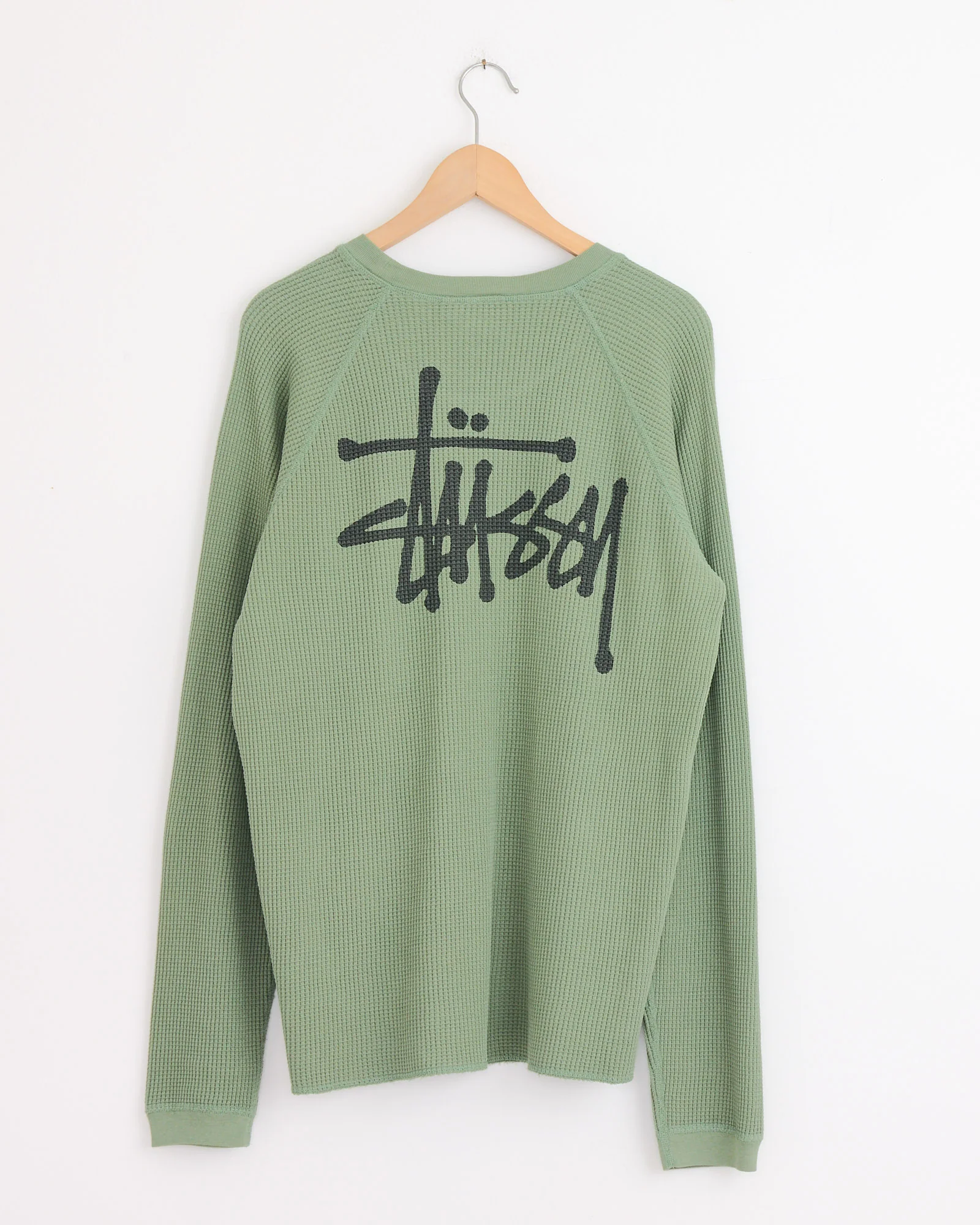 Raglan Thermal Basic Stock in Sage - Image 2