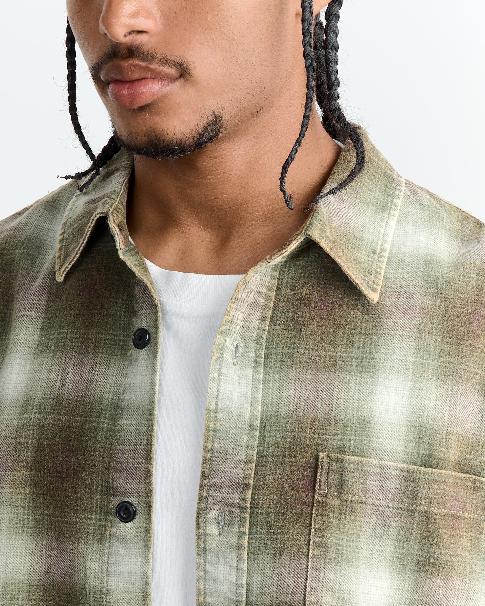 Rocco Plaid Shirt in Green - Image 3