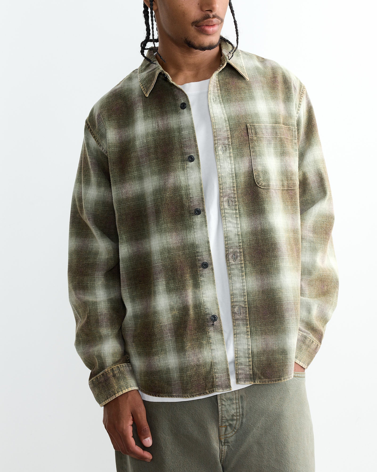 Rocco Plaid Shirt in Green - Image 4
