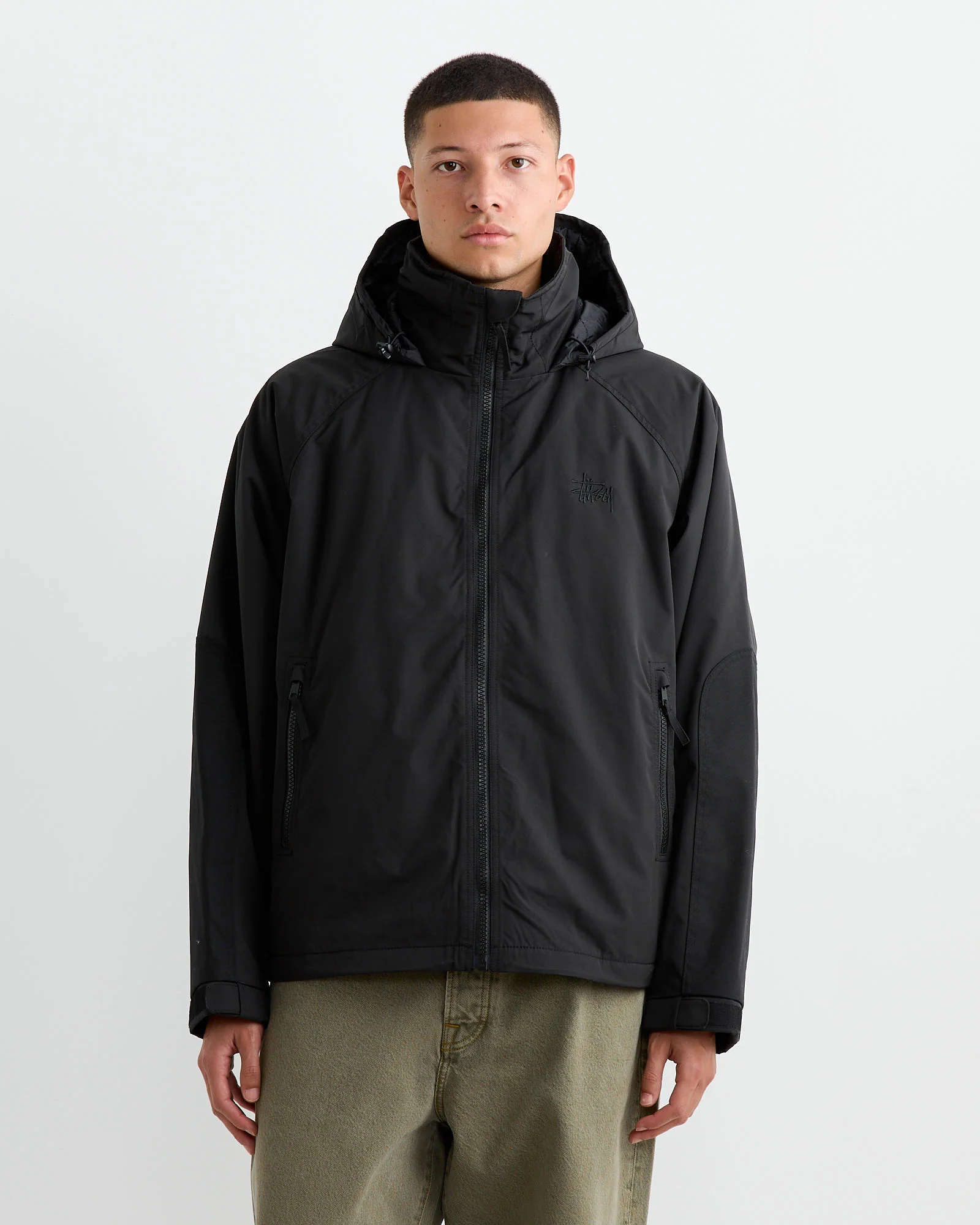 Short Military Parka in Black - Image 3