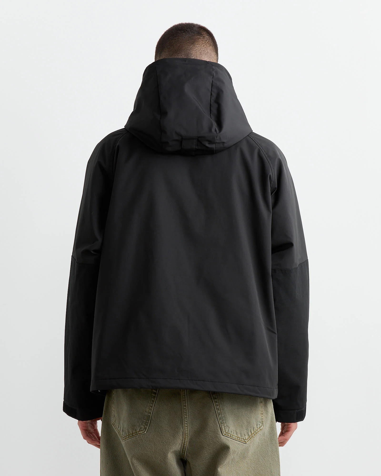 Short Military Parka in Black - Image 7
