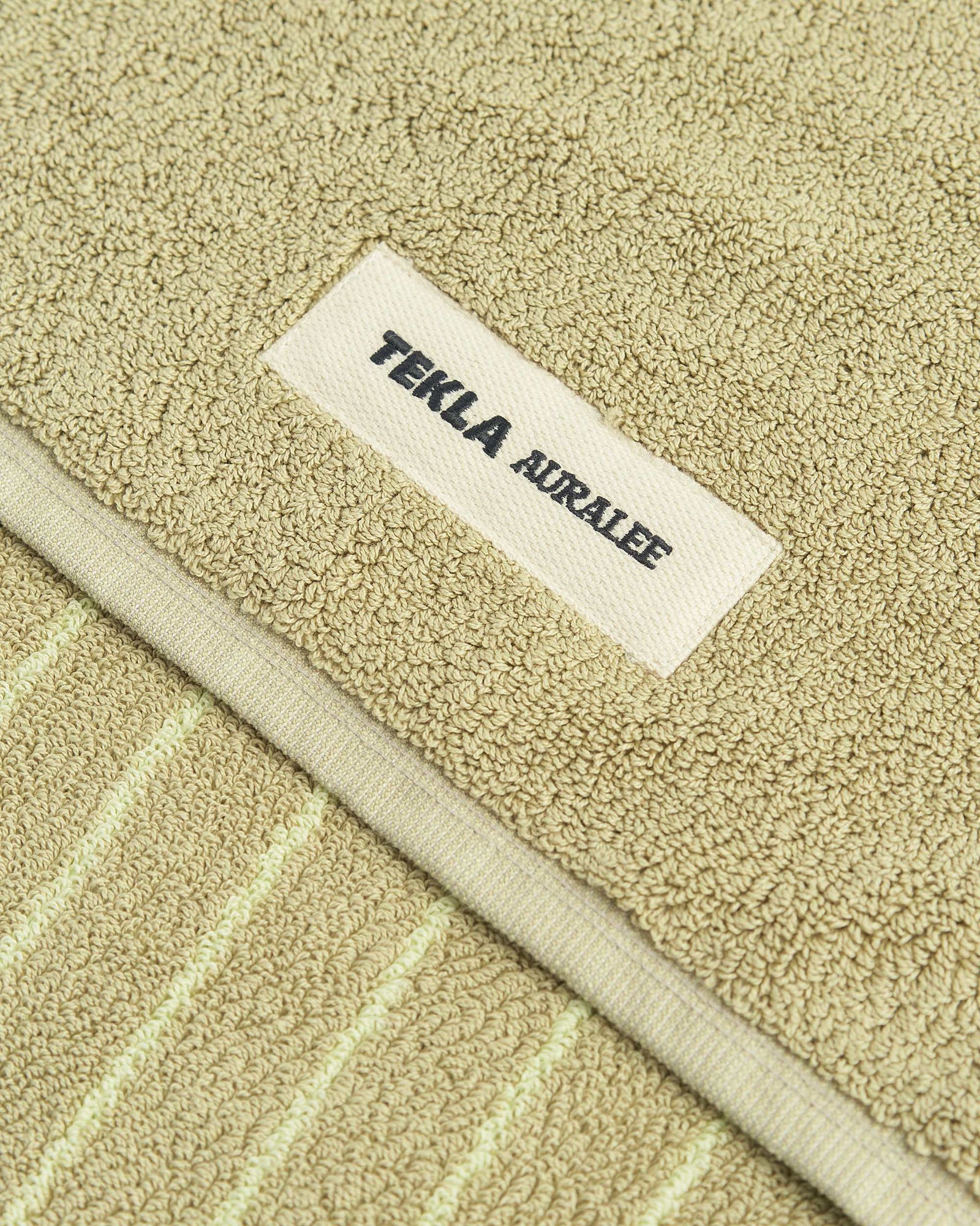 Terry Bath Math in Khaki Moss - Image 3