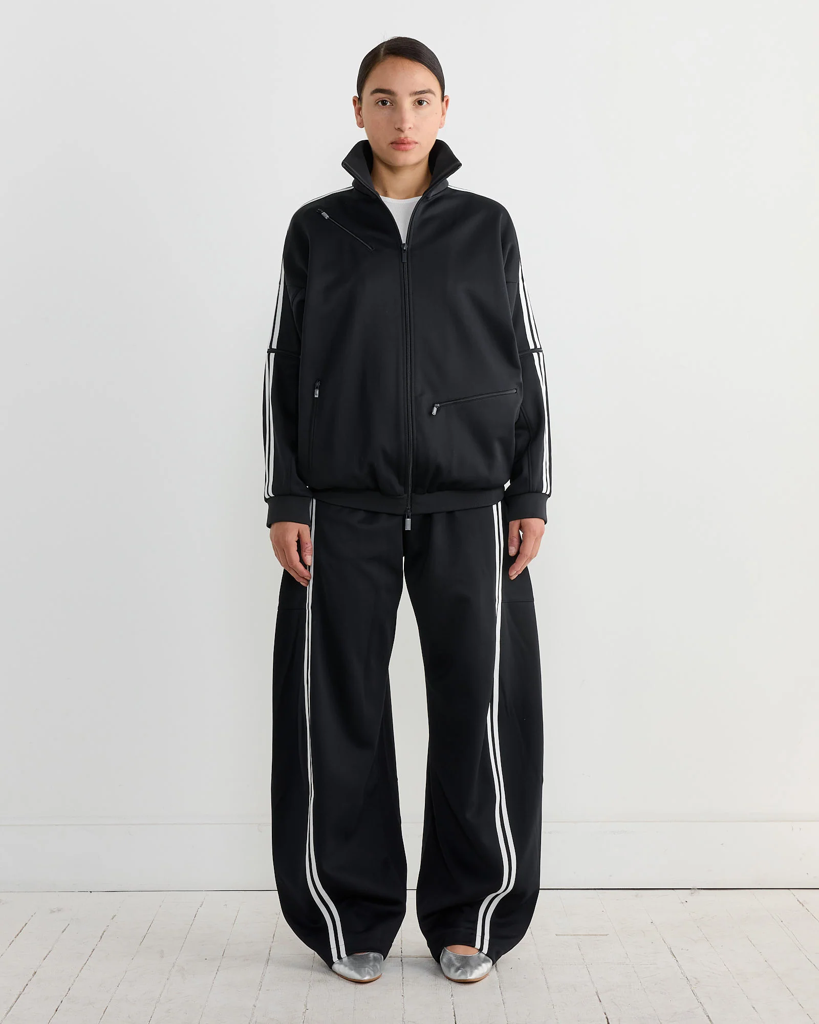 Active Knit Track Jacket in Navy - Image 2