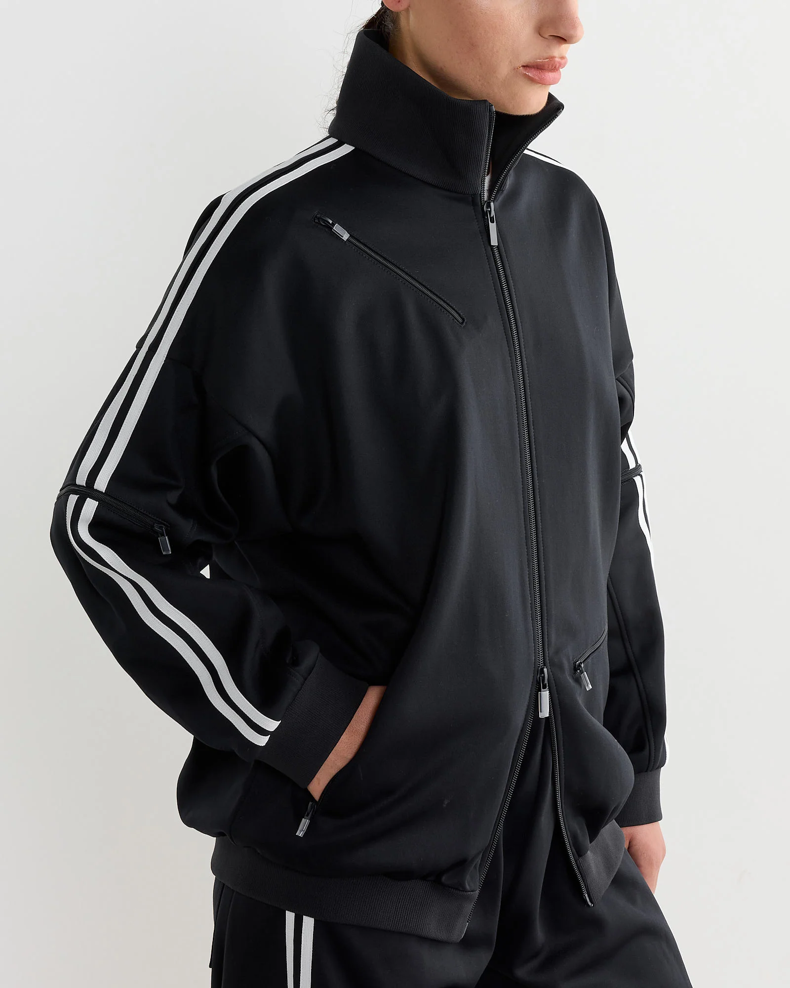 Active Knit Track Jacket in Navy - Image 4