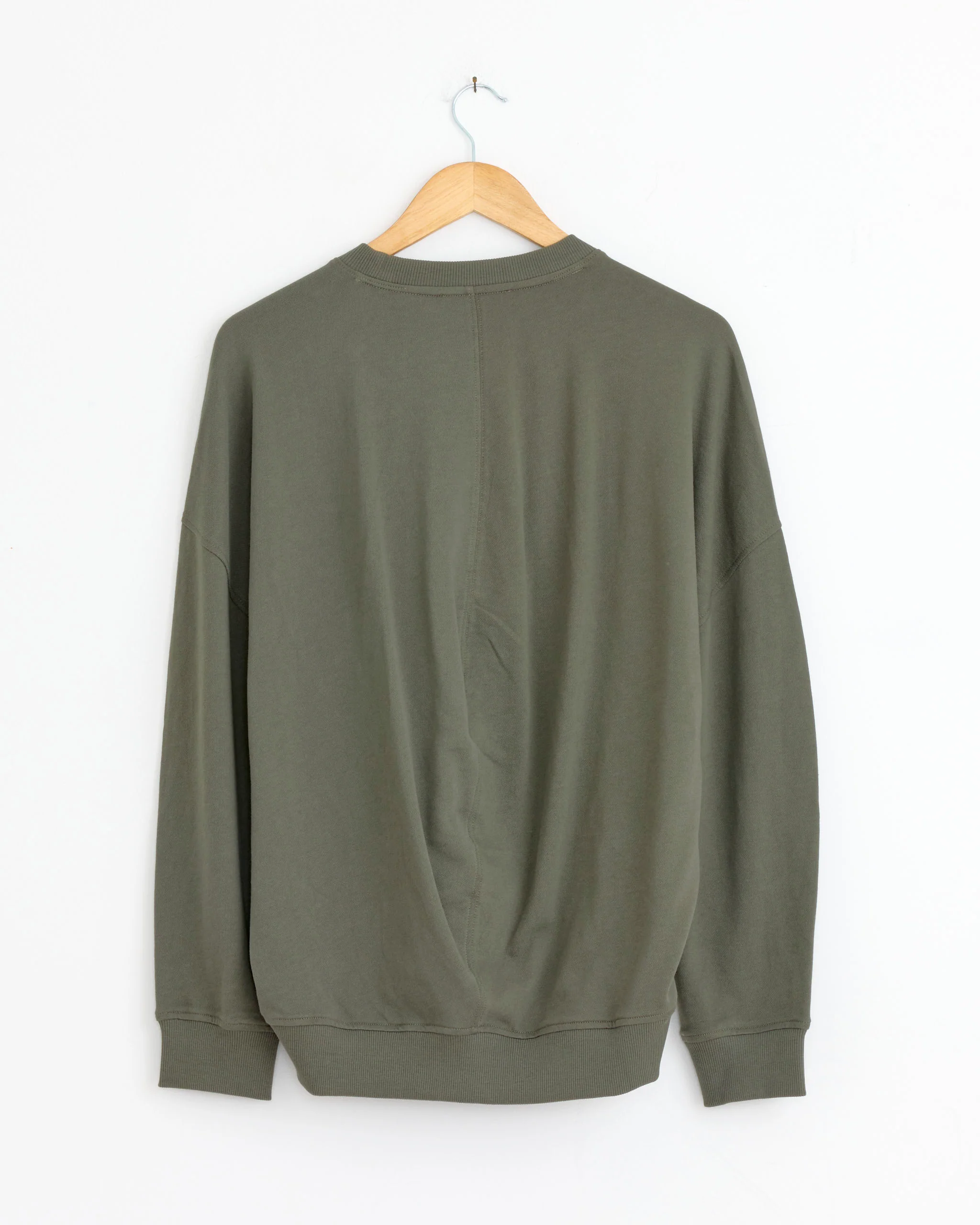 Light Weight Sweatshirt in Olive - Image 3