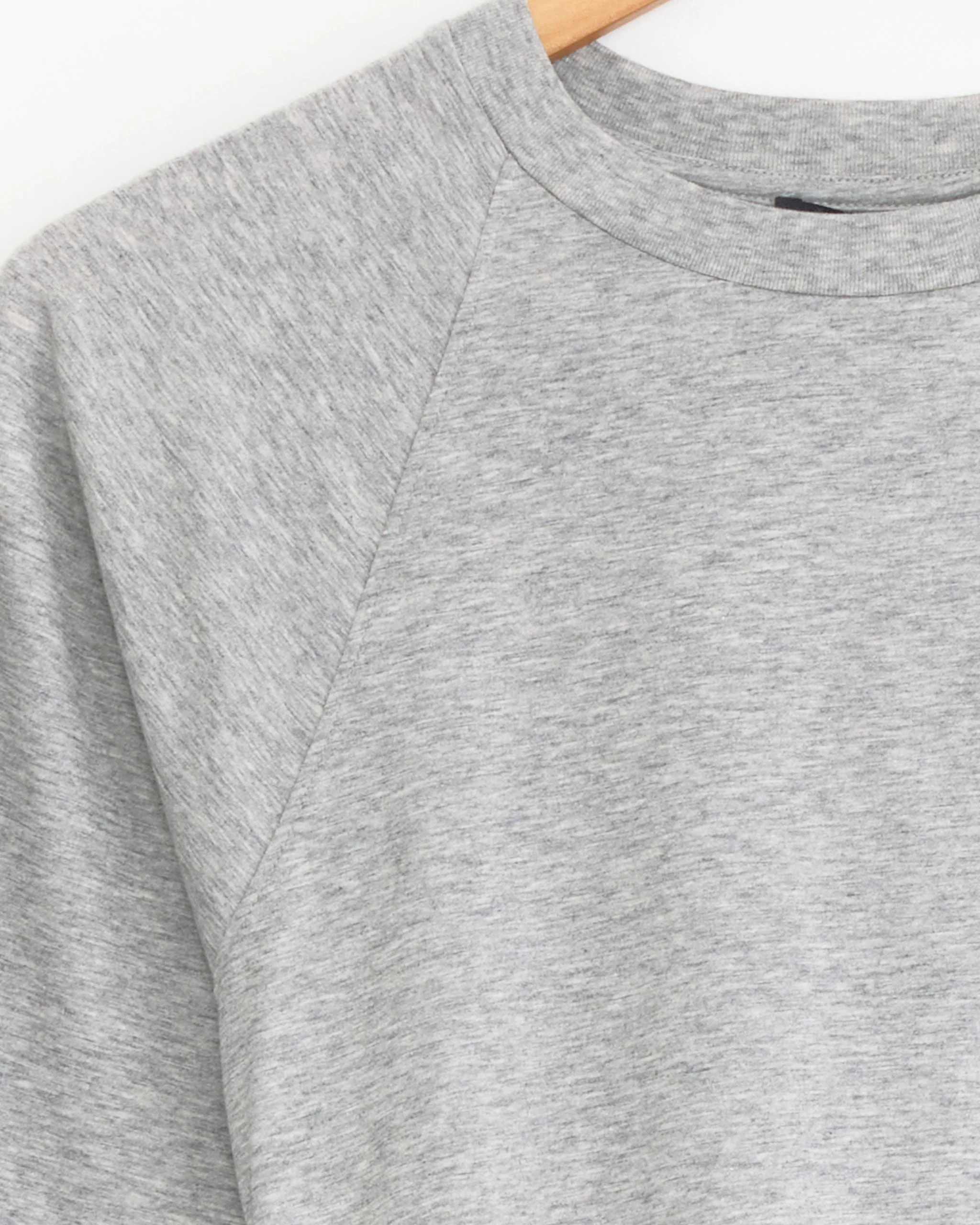 Shirred Back Top in Heather Grey - Image 2