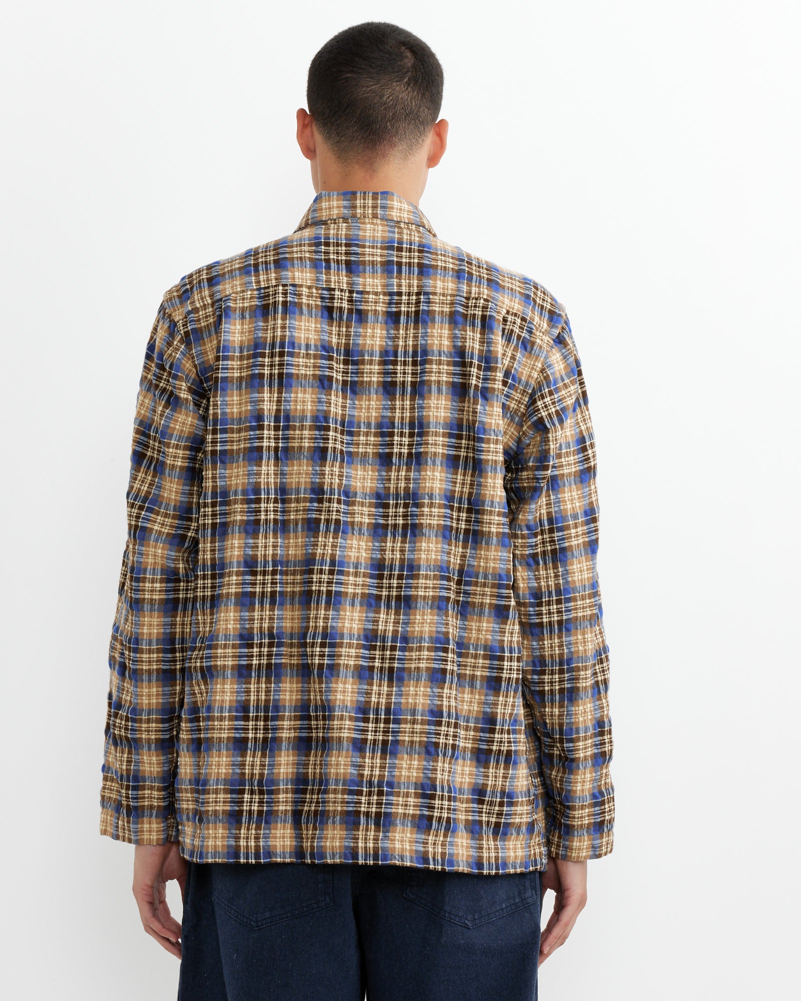 Dockside Jacket in Blue/Sand - Image 5