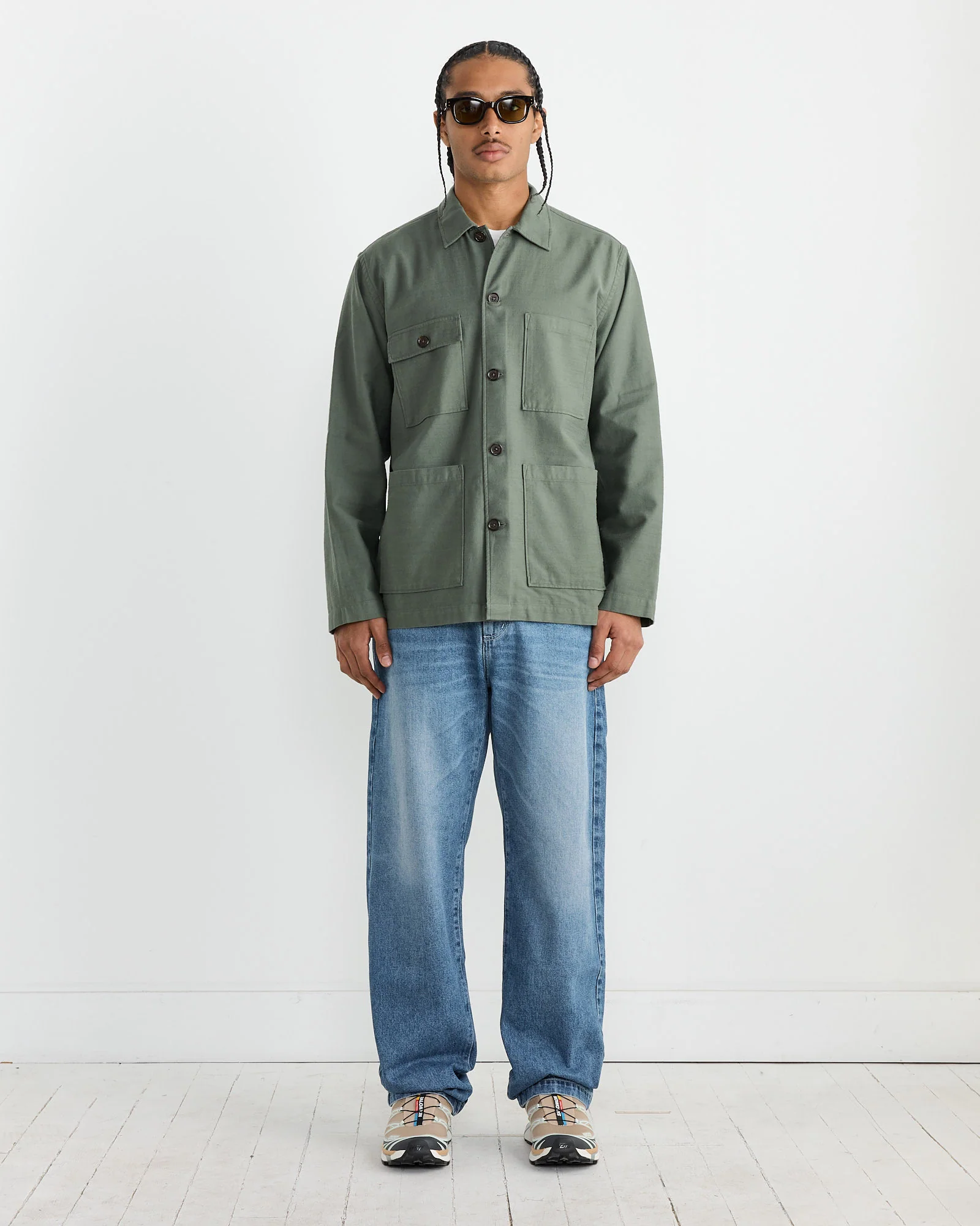 Dockside Jacket in Olive - Image 2