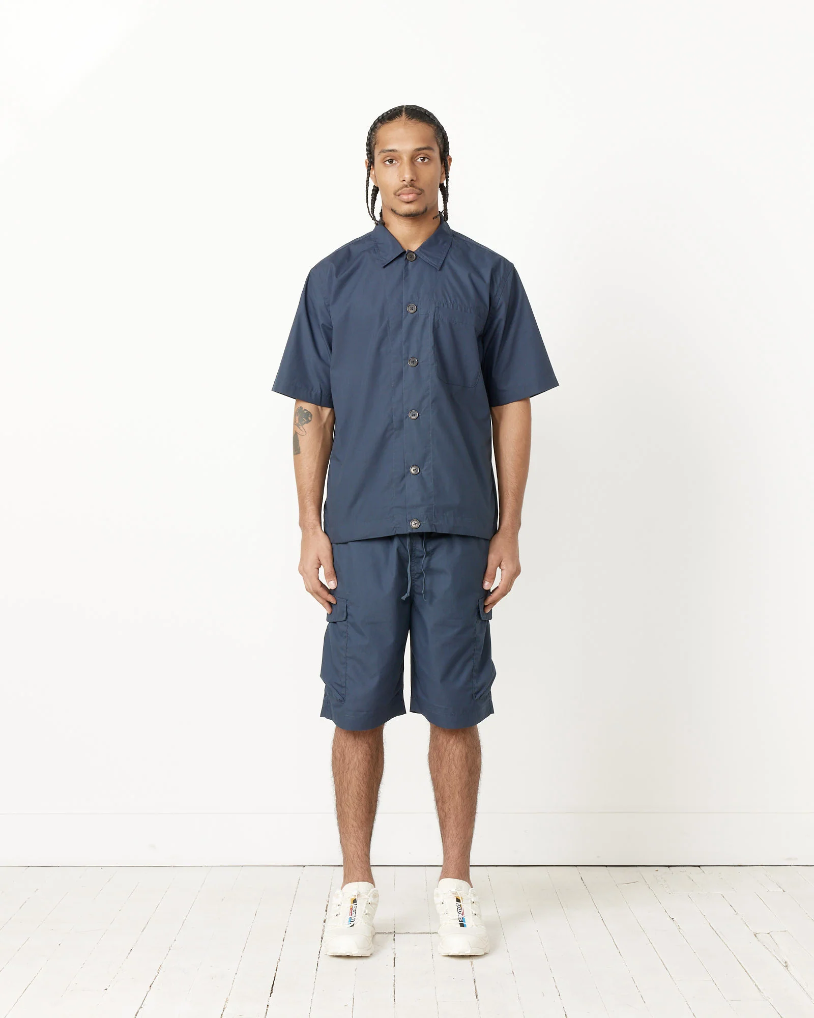 Parachute Short in Navy - Image 2