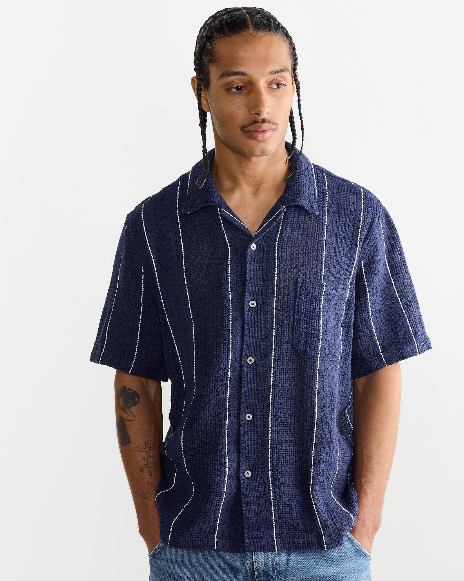 Road Shirt in Navy - Image 4